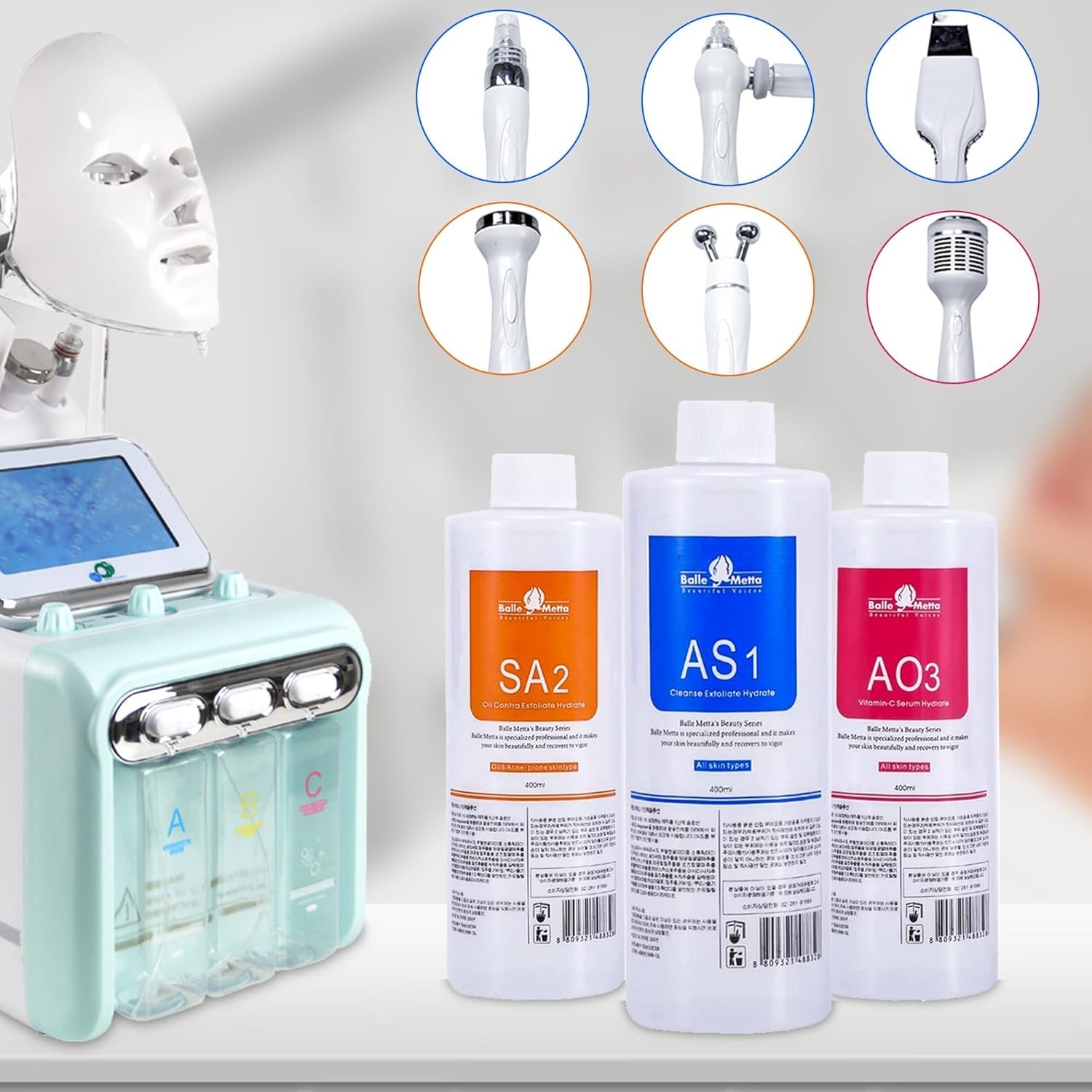 Hydrate Solution for Facial AS1 SA2 AO3 for Hydrogen Oxygen Facial Machine Pr…