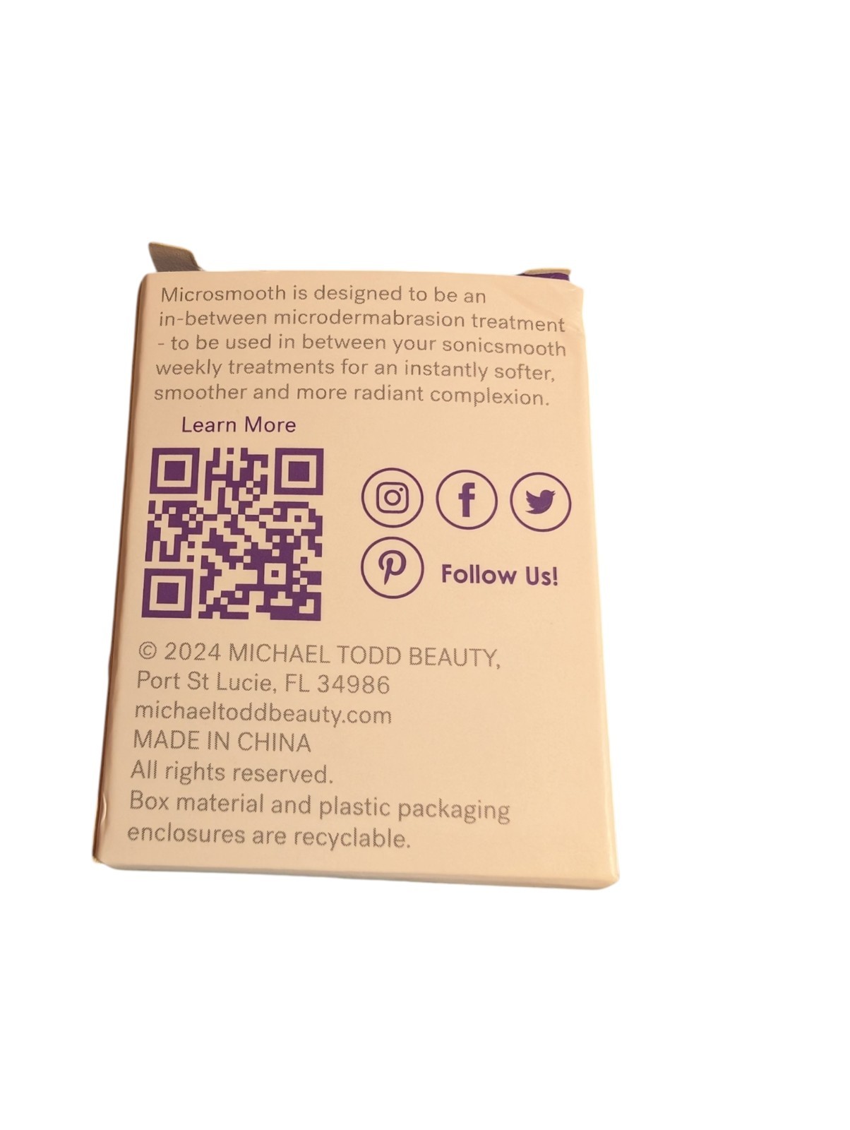 Michael Todd Beauty Microsmooth Replacement Tips for Sonicsmooth 2 Pack Tips NEW