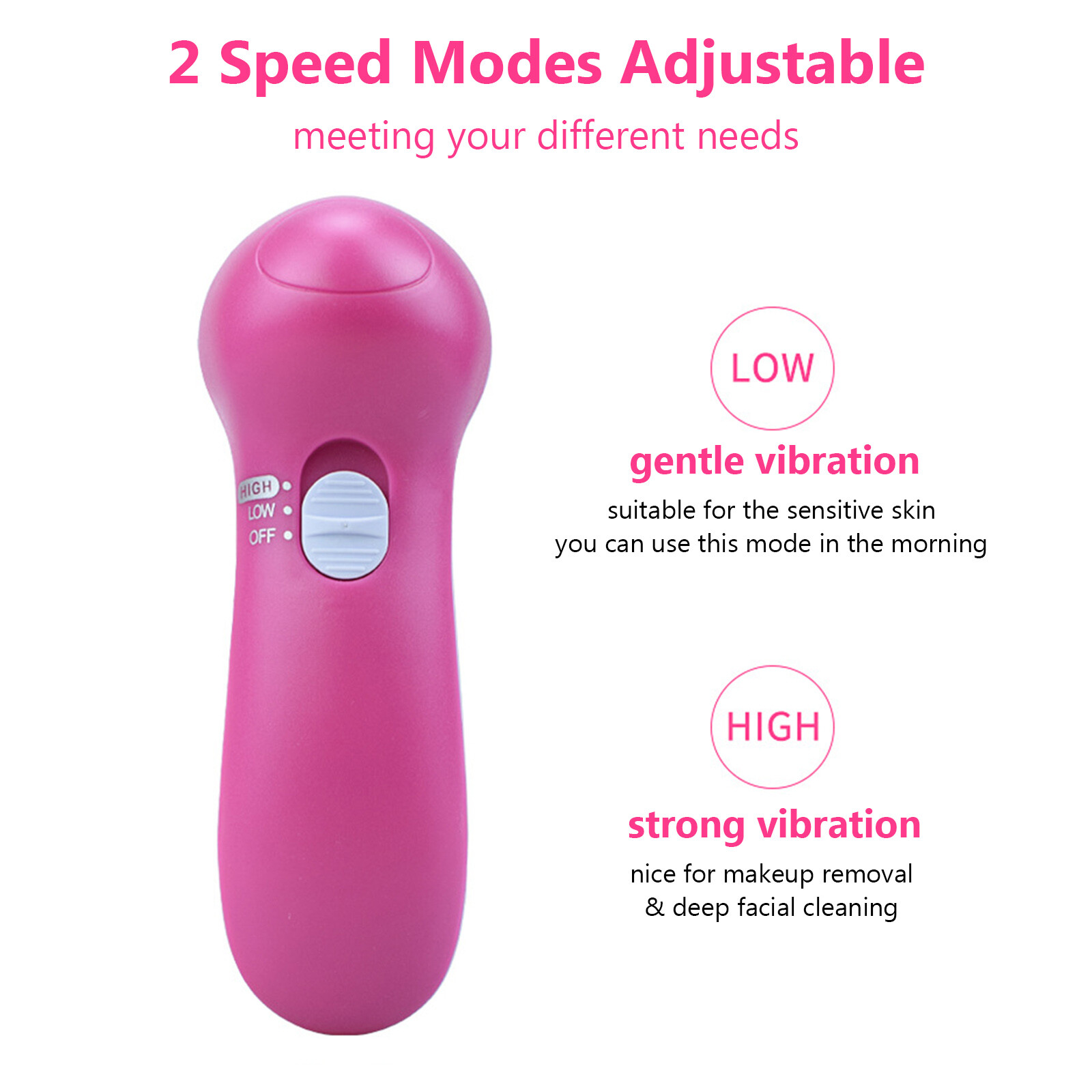 5 In 1 Electric Face Brush Cleansing Brush Face Washing Device G6N9