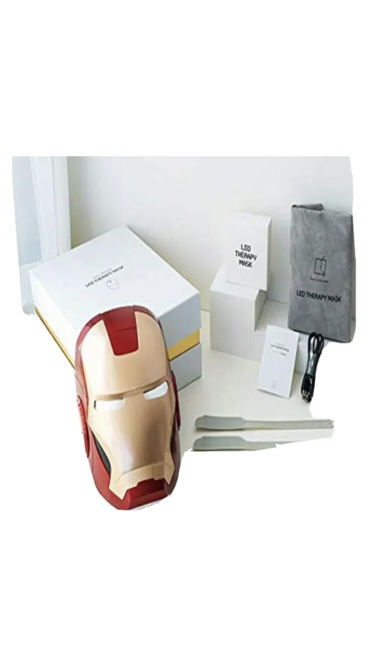 Facefactory MARVEL IRON MAN LED Therapy Skin Care Face Mask Made in Korea