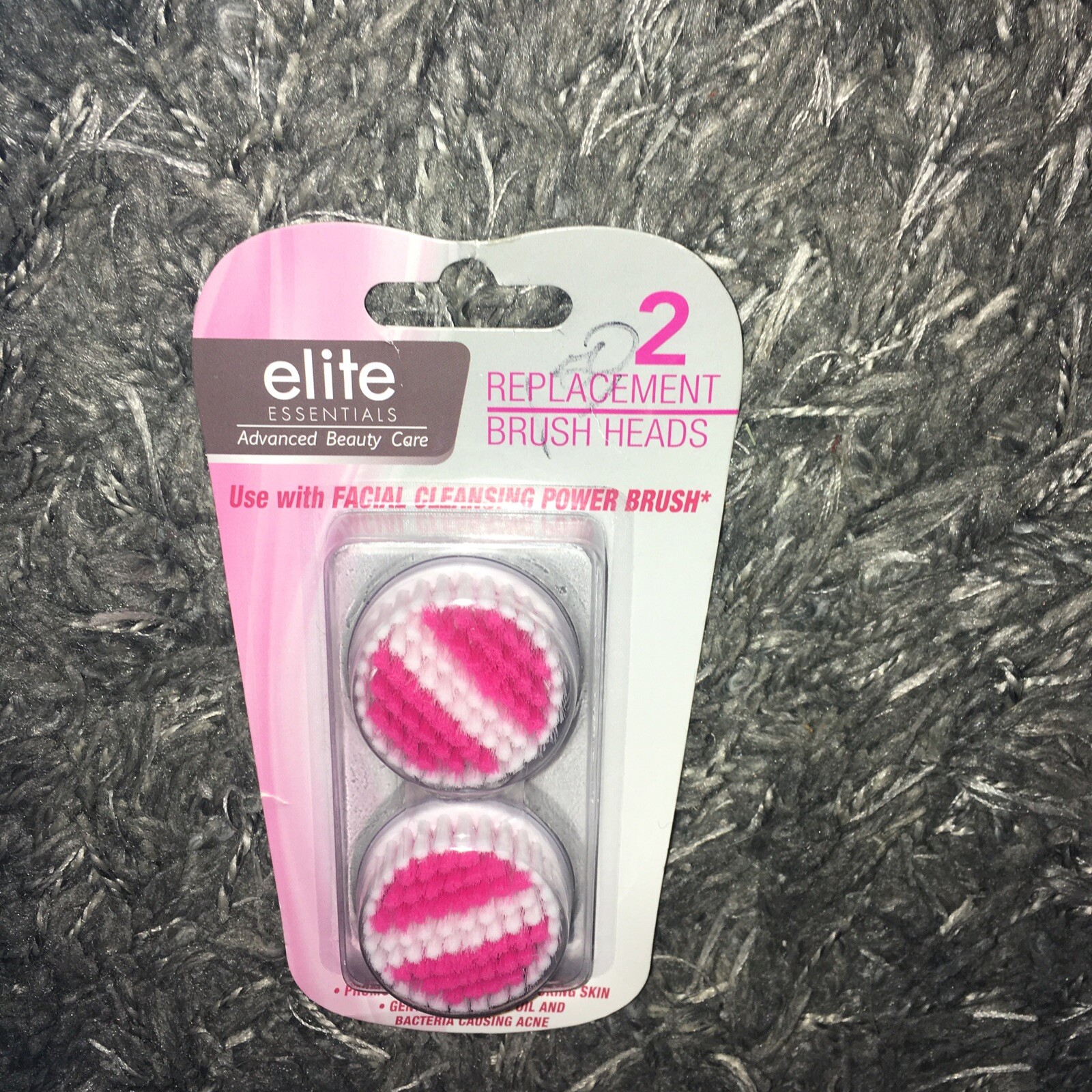 New Elite Essentials Replacement Brush Heads for The Elite Power Brush 2 Pack
