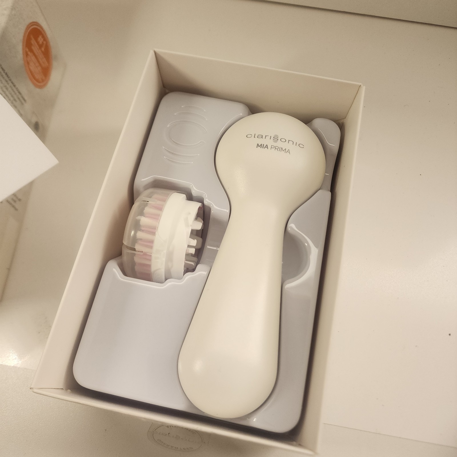 Clarisonic Mia Prima Sonic Electric Facial Brush White Waterproof Rechargeable