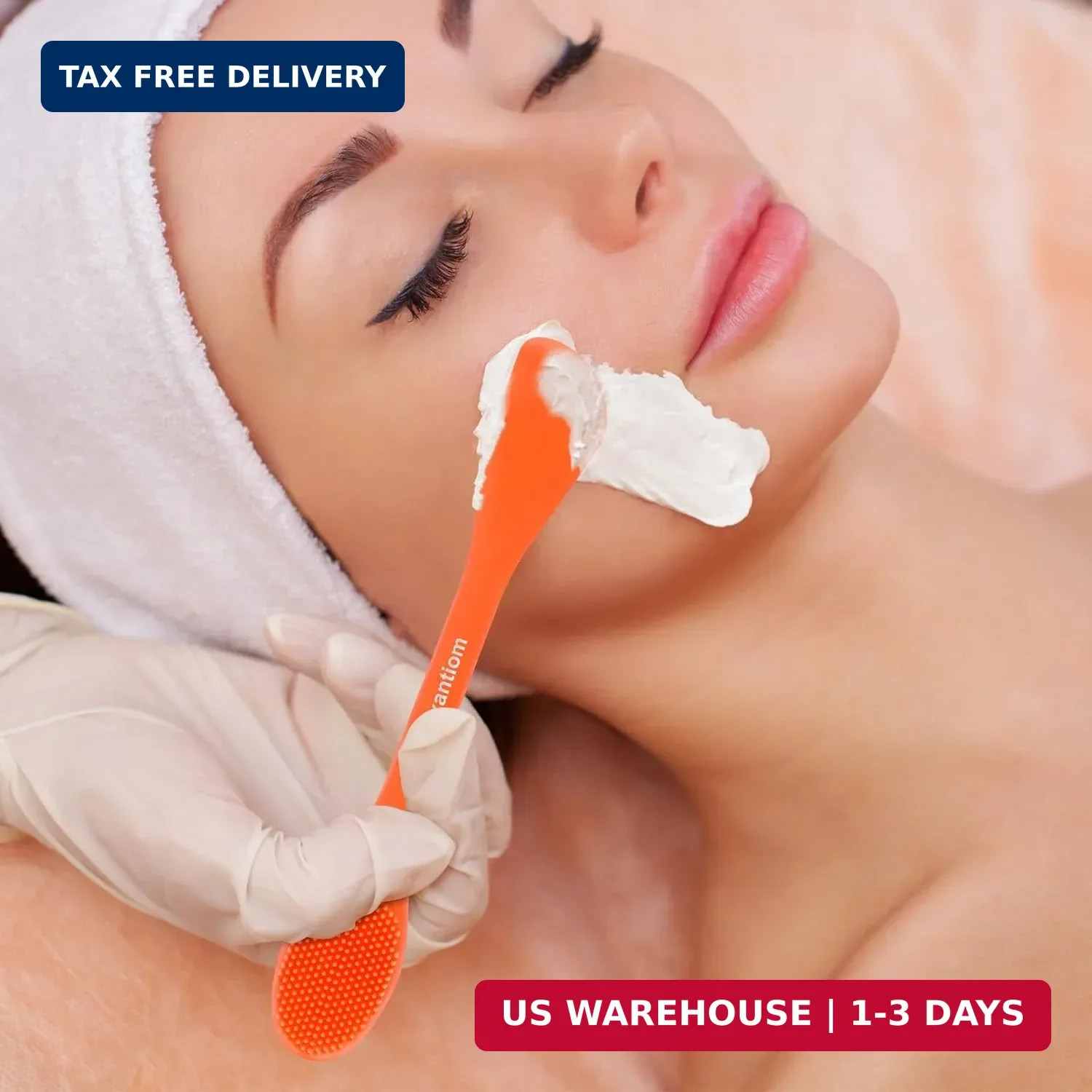 3 Pcs Silicone Facial Cleansing Brush, 2 in 1 Face Mask Applicator and Pore Clea