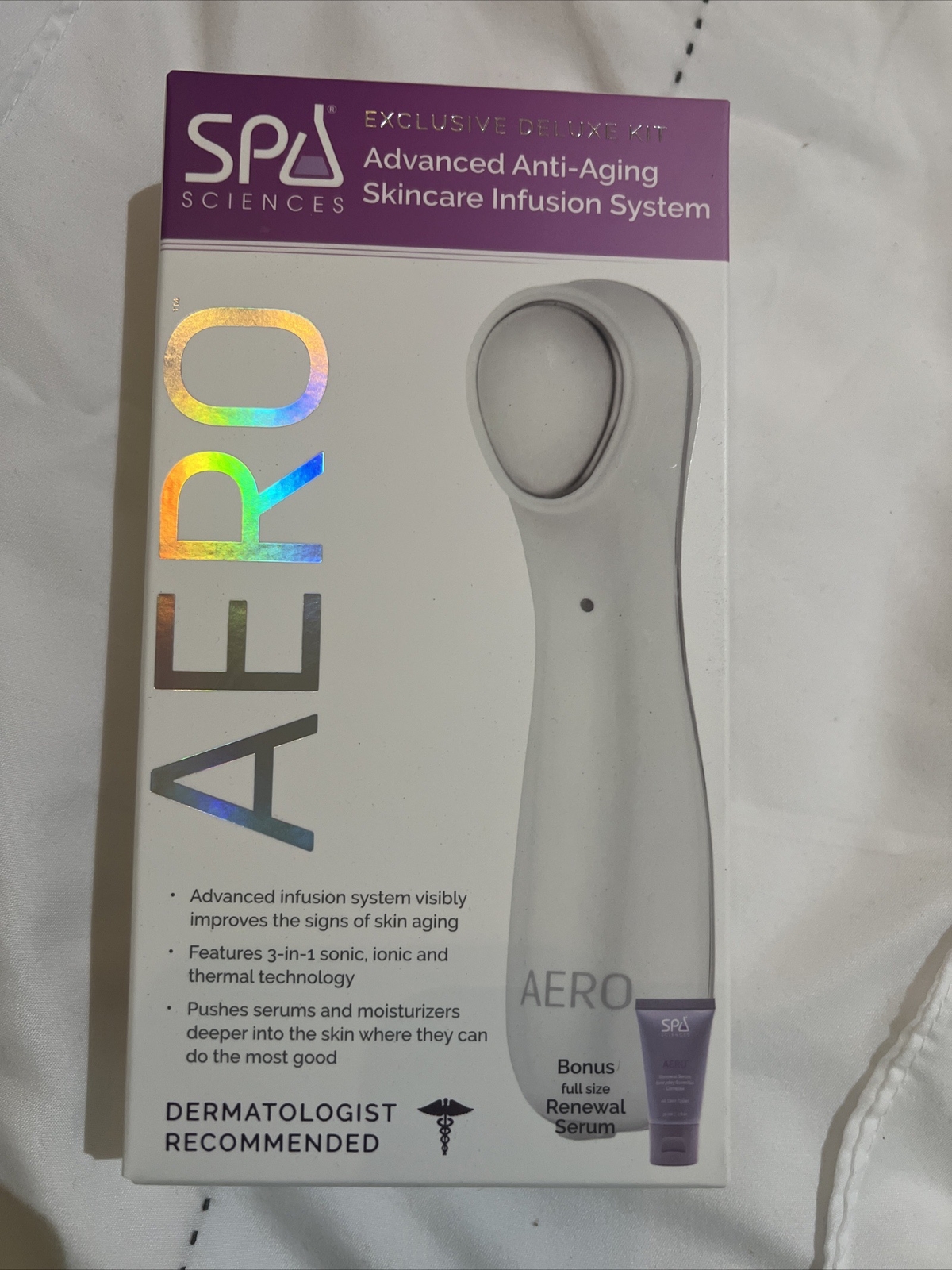 Spa Sciences AERO Advanced Anti-Aging Skincare Infusion System W/ serum NIB