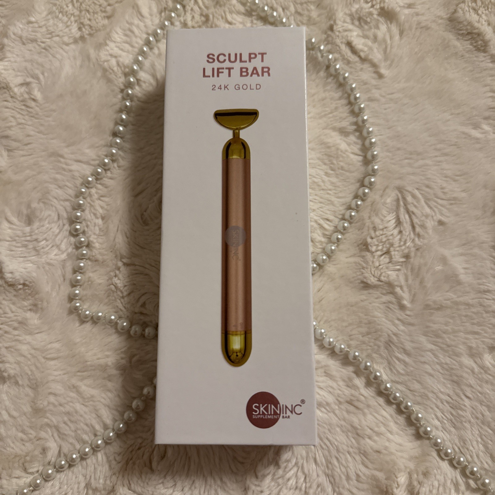 Skin Inc Sculpt Lift Bar 24K Gold Plated Contouring Facial Massaging Bar NEW