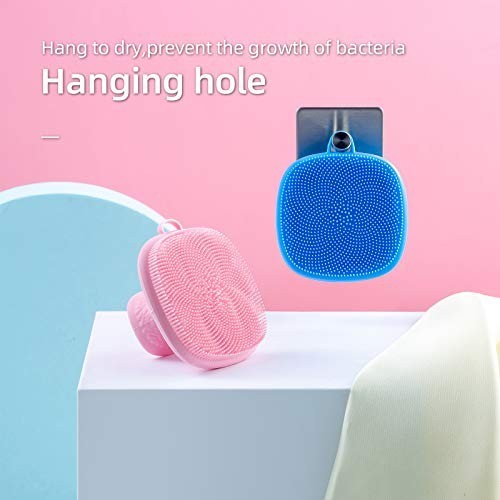 Silicone Face Scrubber 2-Pack – Waterproof Facial Cleansing Brush for Exfoliatin
