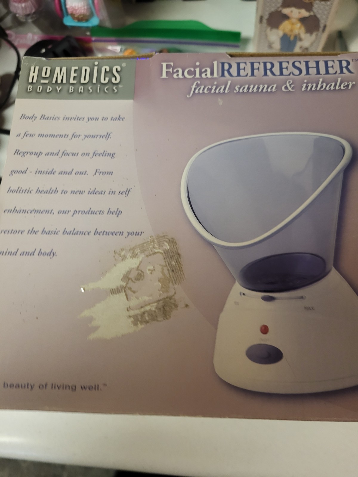 Homedics Facial Steamer and Inhaler Facial Sauna Body Basics Model FAC-2