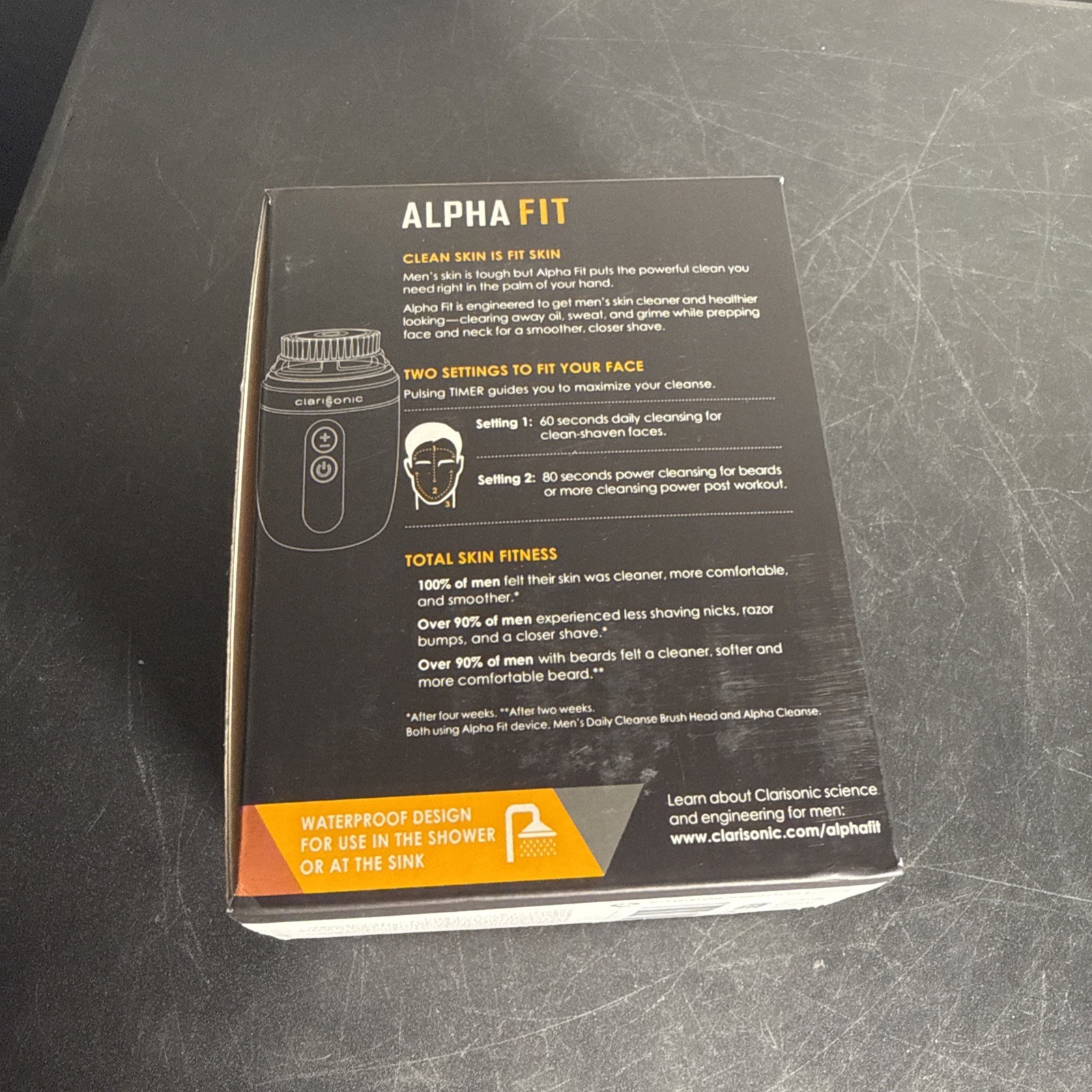 Clarisonic S1716501 Men’s Alpha Fit Sonic Skin Cleansing System – Gray READ READ