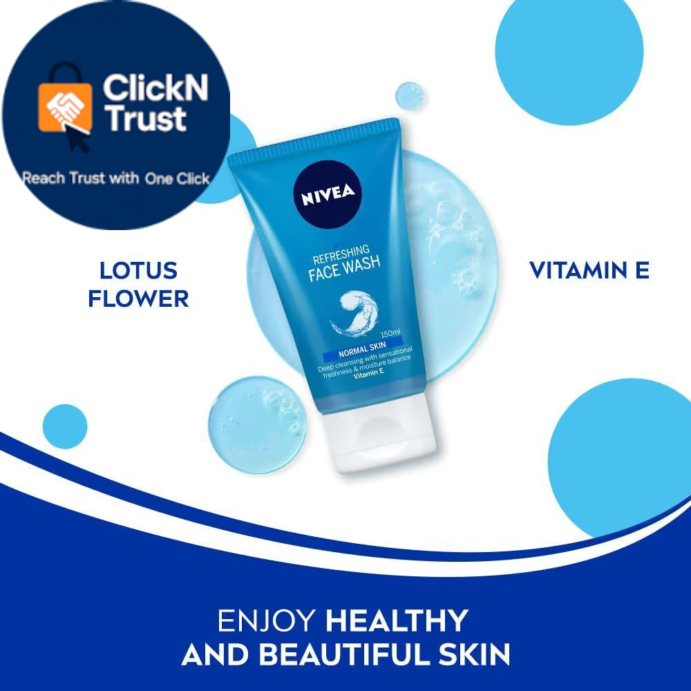 Nivea Refreshing Face Wash | Normal Skin With Vitamin E 5.1 Fl Oz (Pack of 1)