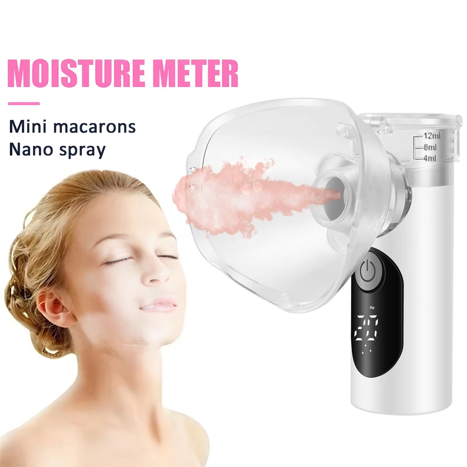 Mini Facial Mist Sprayer USB Portable Face Humidifier Skin Care Device