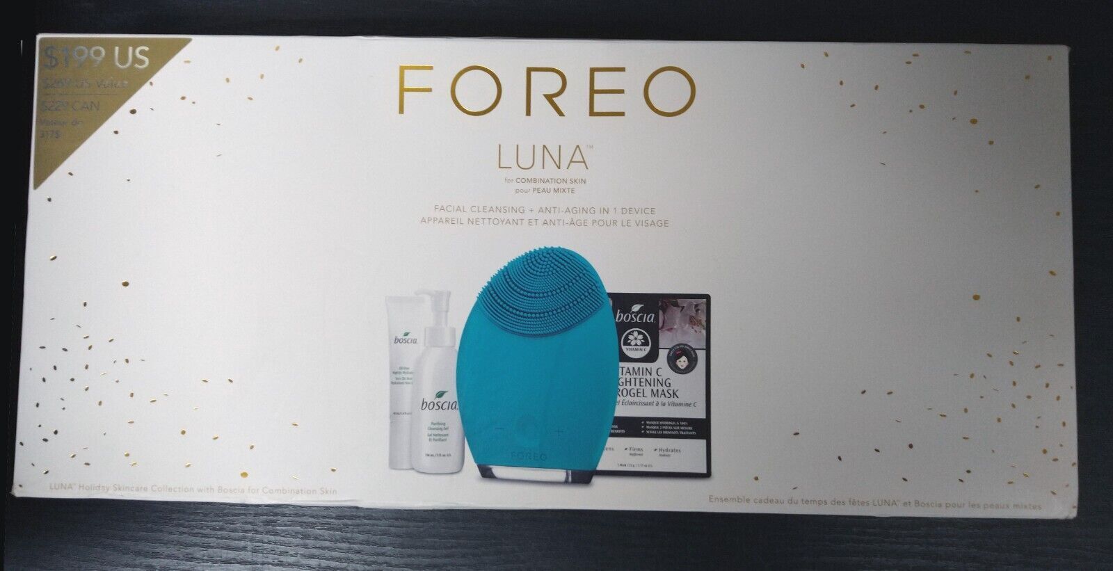 FOREO Limited Edition Gift Selection with BOSCIA LUNA , Anti-Aging NEW IN BOX