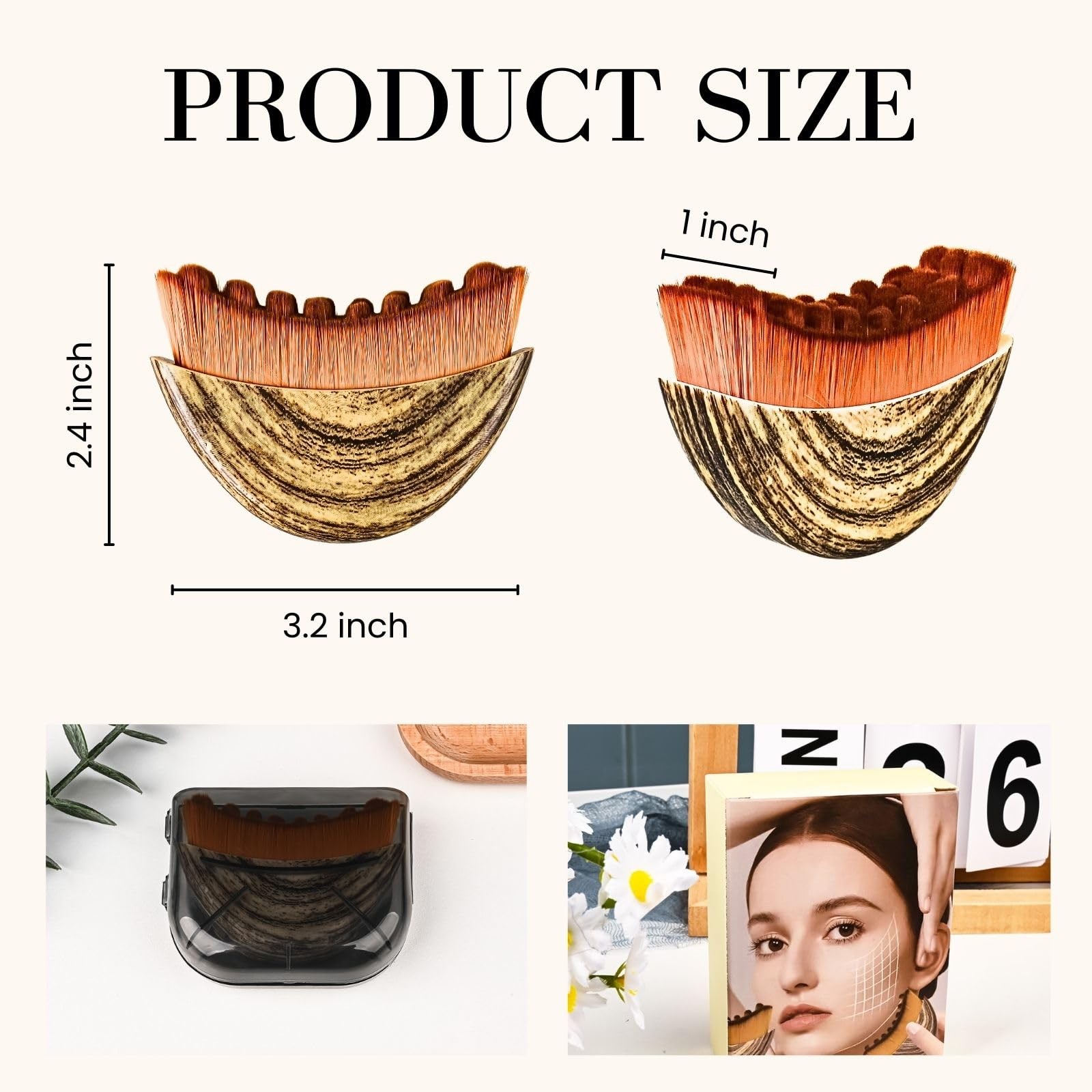 Lymphatic Brush for Face | Manual Gua Sha & Facial Dry Large, Grey
