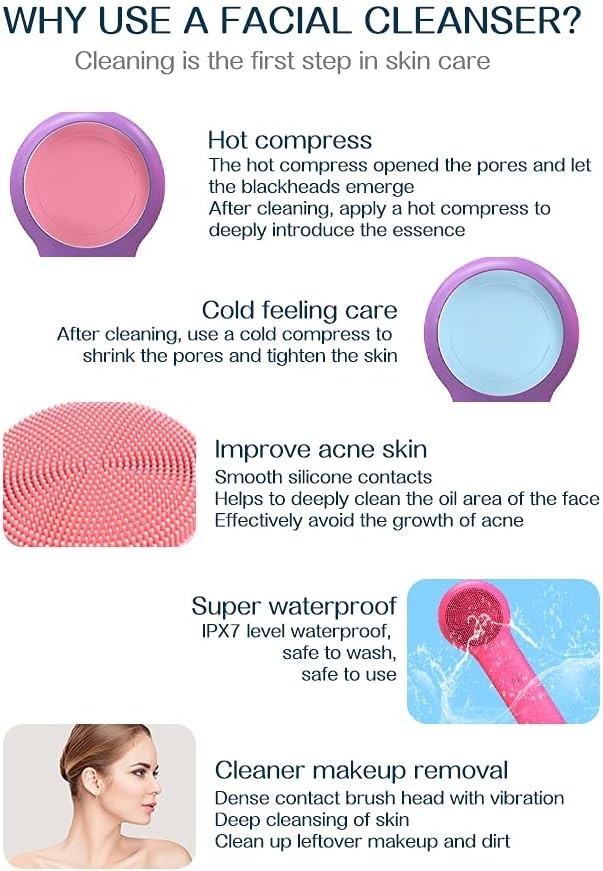 Suaviskin Multi-Functional Sonic Facial Cleansing Brush – NEW
