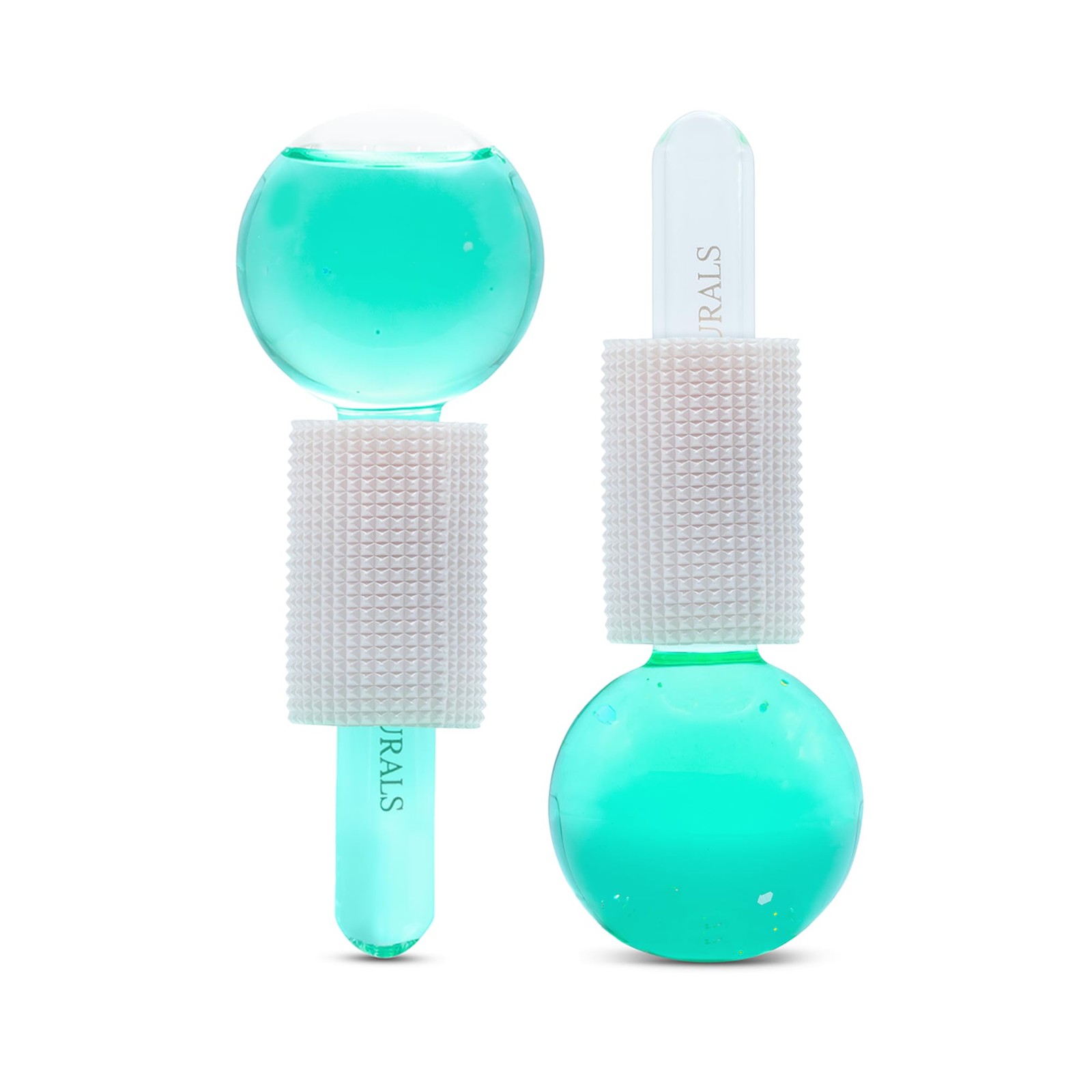 Satavi Naturals Beauty Ice Globes (Heat-Resistant & Freezer-Safe) Green