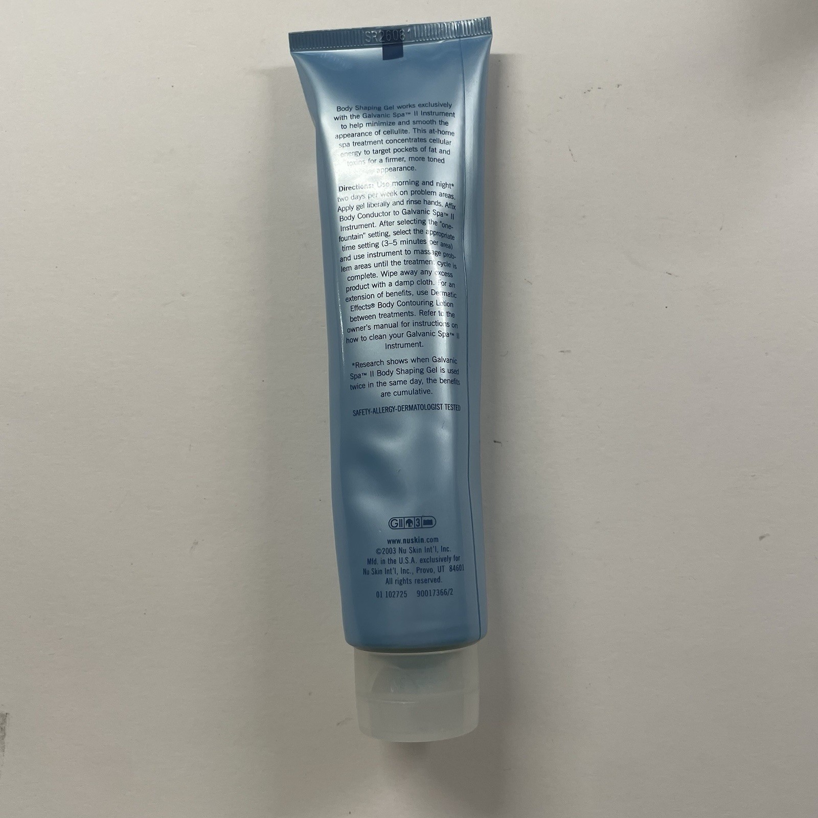 Nu Skin Galvanic Spa II Body Shaping Gel + 4 Replacement Conductor Heads W/Case