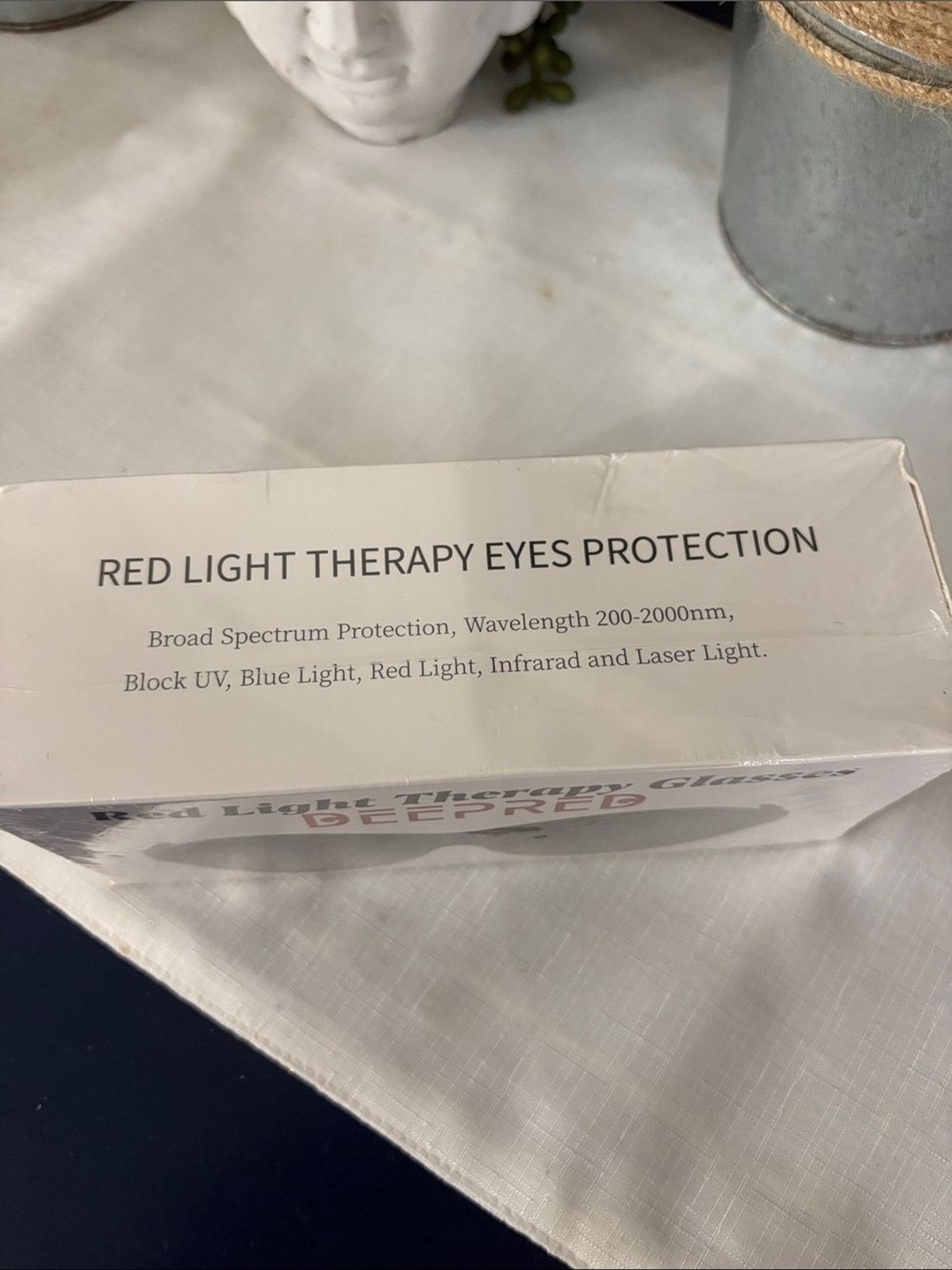 Red Light Therapy Glasses by DEEPRED – Black NIB