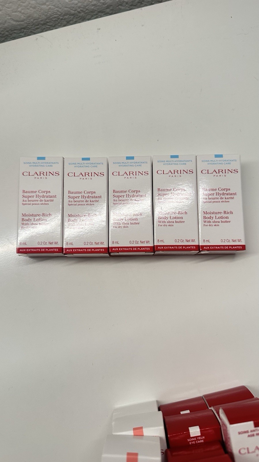 “NEW” 5pcs CLARINS PARIS Moisture-Rich Body Lotion 8mL