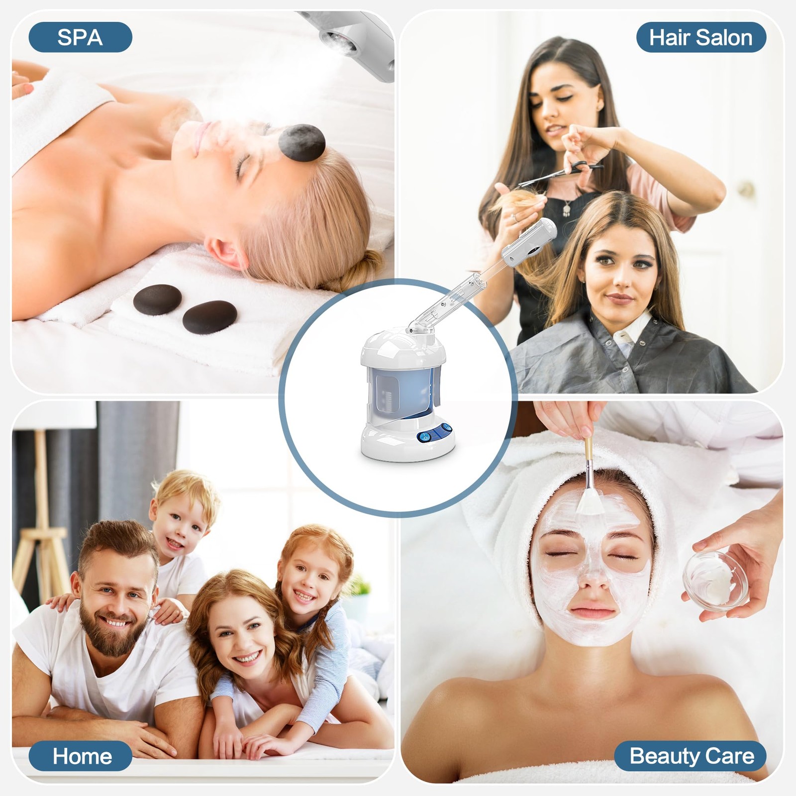 Kingsteam Facial Steamer – Ozone with 1 Count (Pack of 1), White