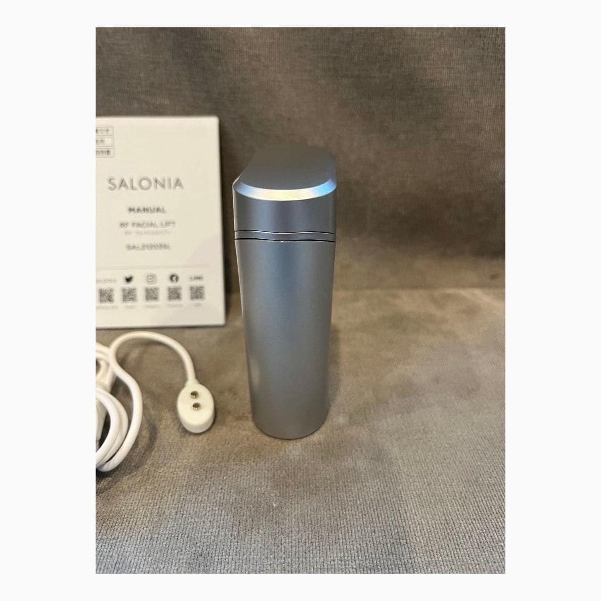 SAL21203SL SALONIA Facial Lift Silver Beauty Device RF Radio Frequency