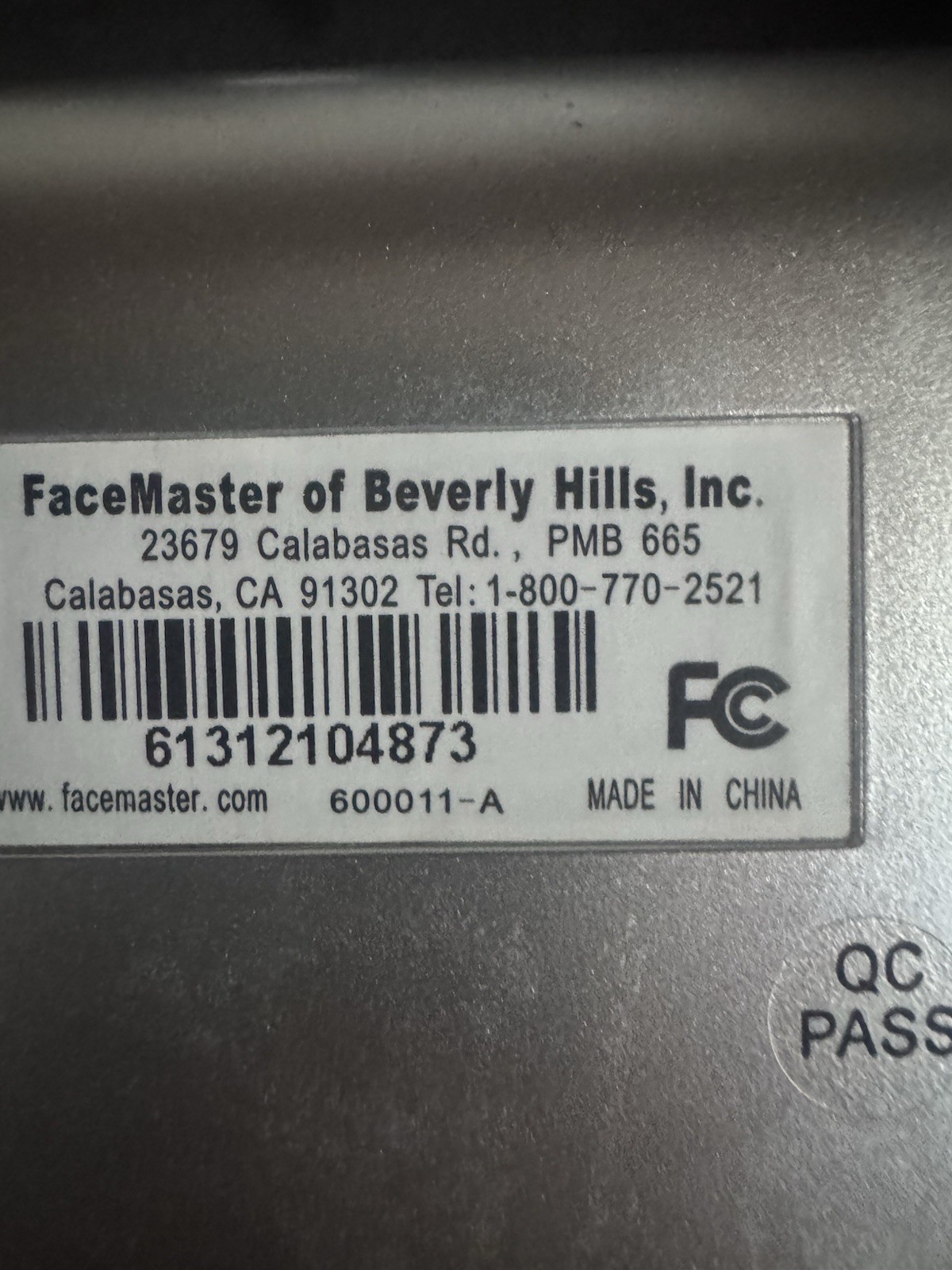 Used FaceMaster Platinum Facial Toning System Suzanne Somers Just The Machine