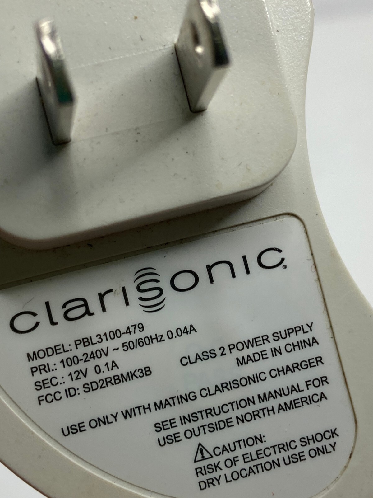 🐞 CLARISONIC PBL4180B w/ PBL 3100-479 Power Adapter Charger Base Works EUC