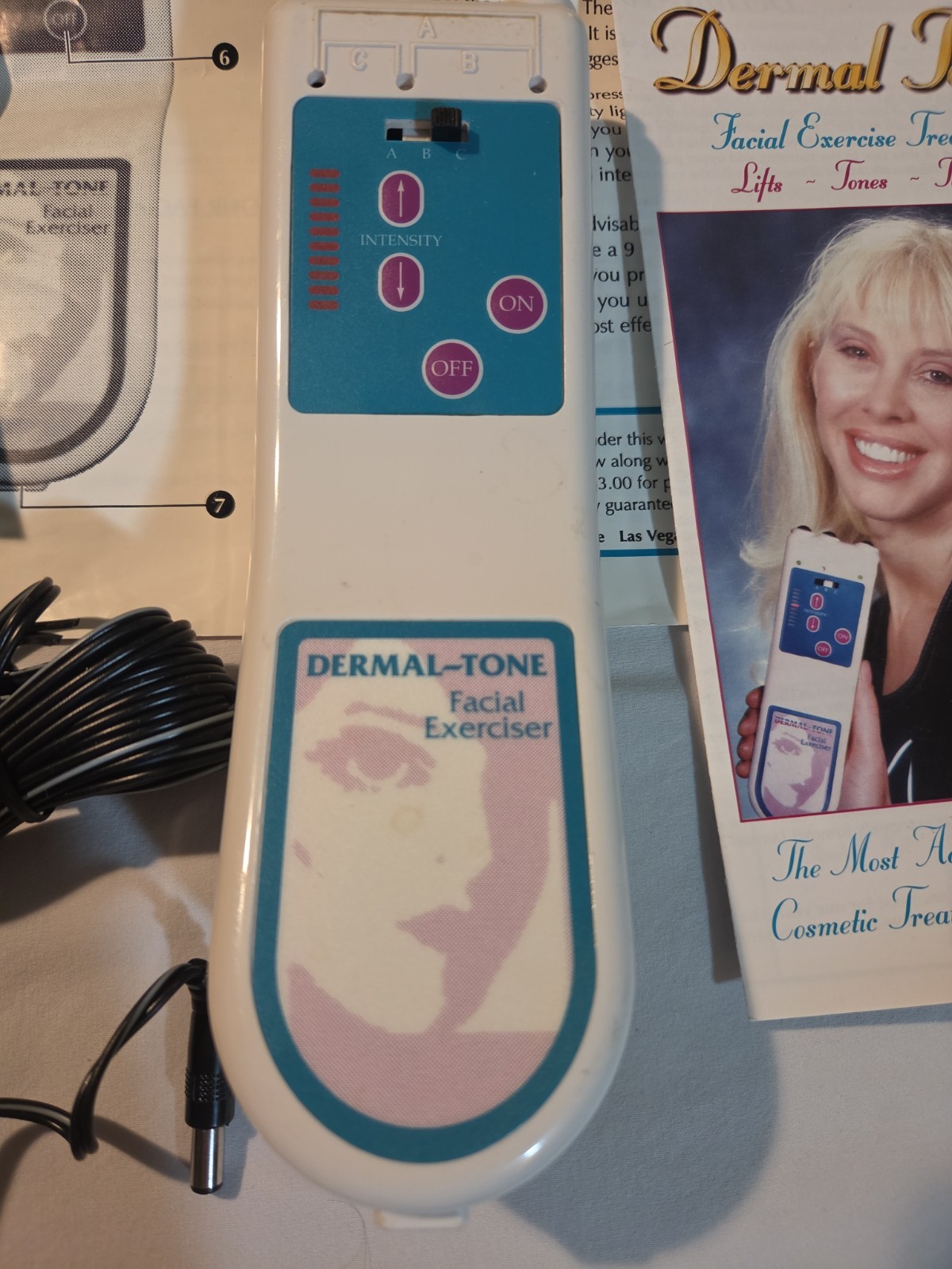 Dermal-Tone Facial Exercise Treatment With Power Supply And Manual