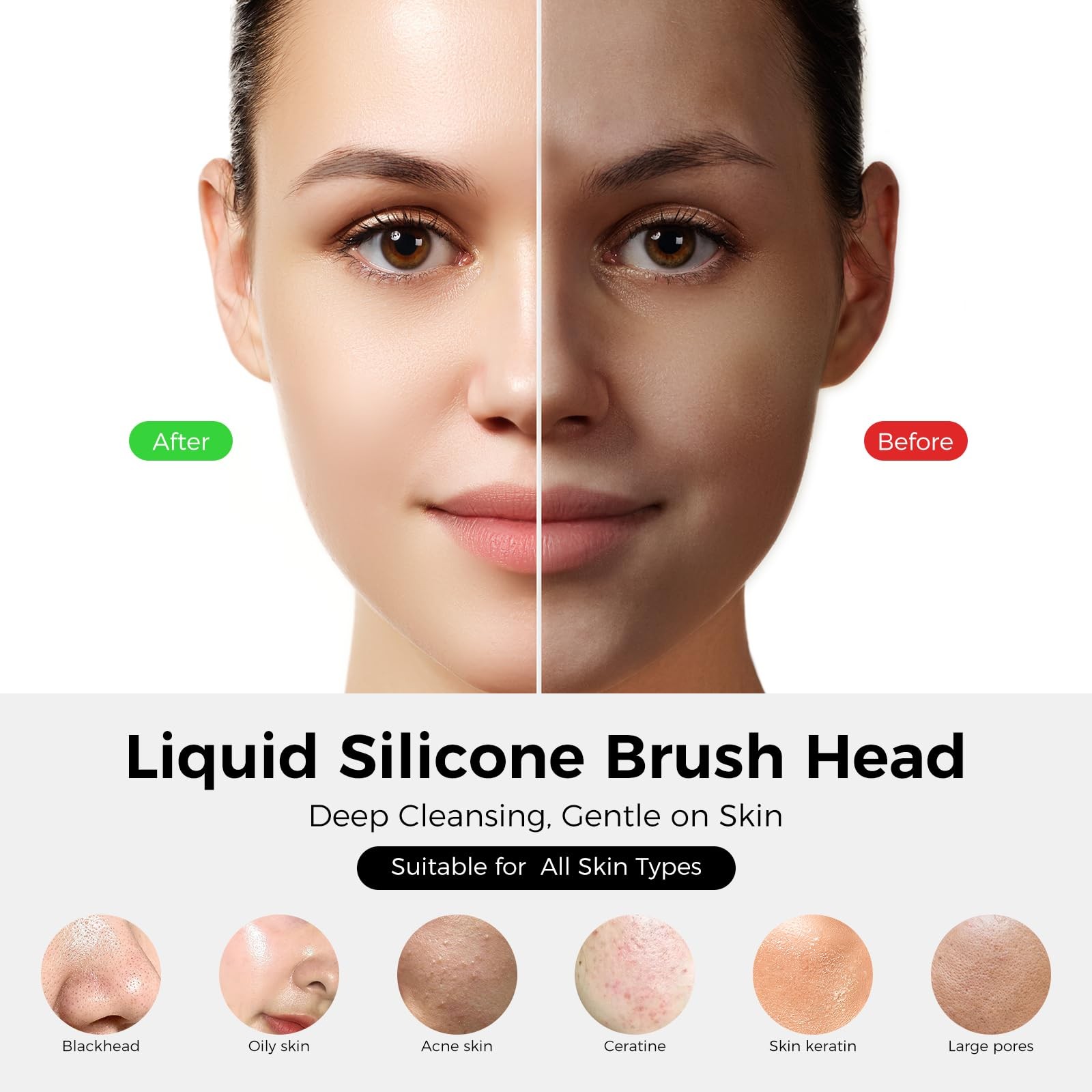 Face Scrubber Cleansing Brush – Waterproof and Rechargeable Face Cleansing Br…