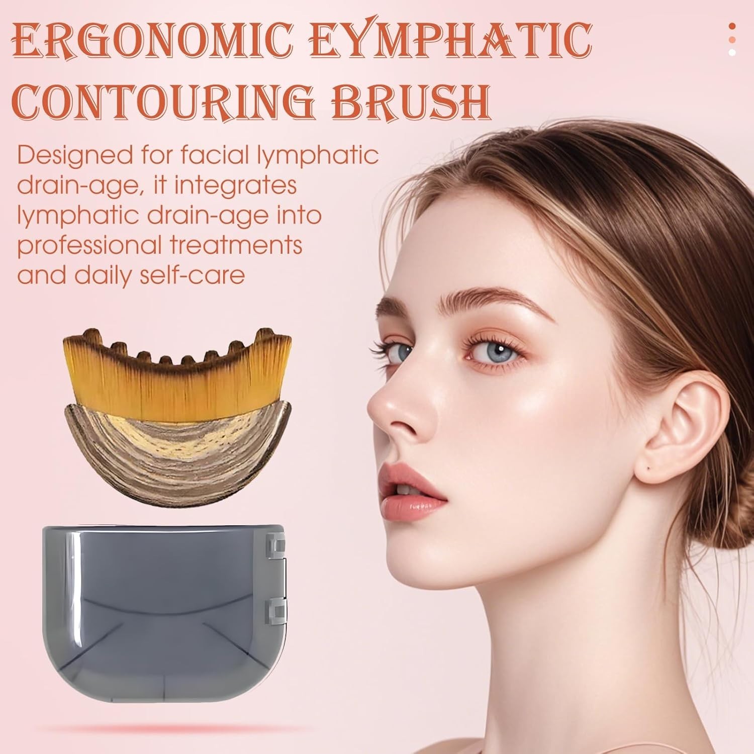 Ultra-Soft 2PCS Lymphatic Drainage Face Brush – Sculpt & Depuff Effectively