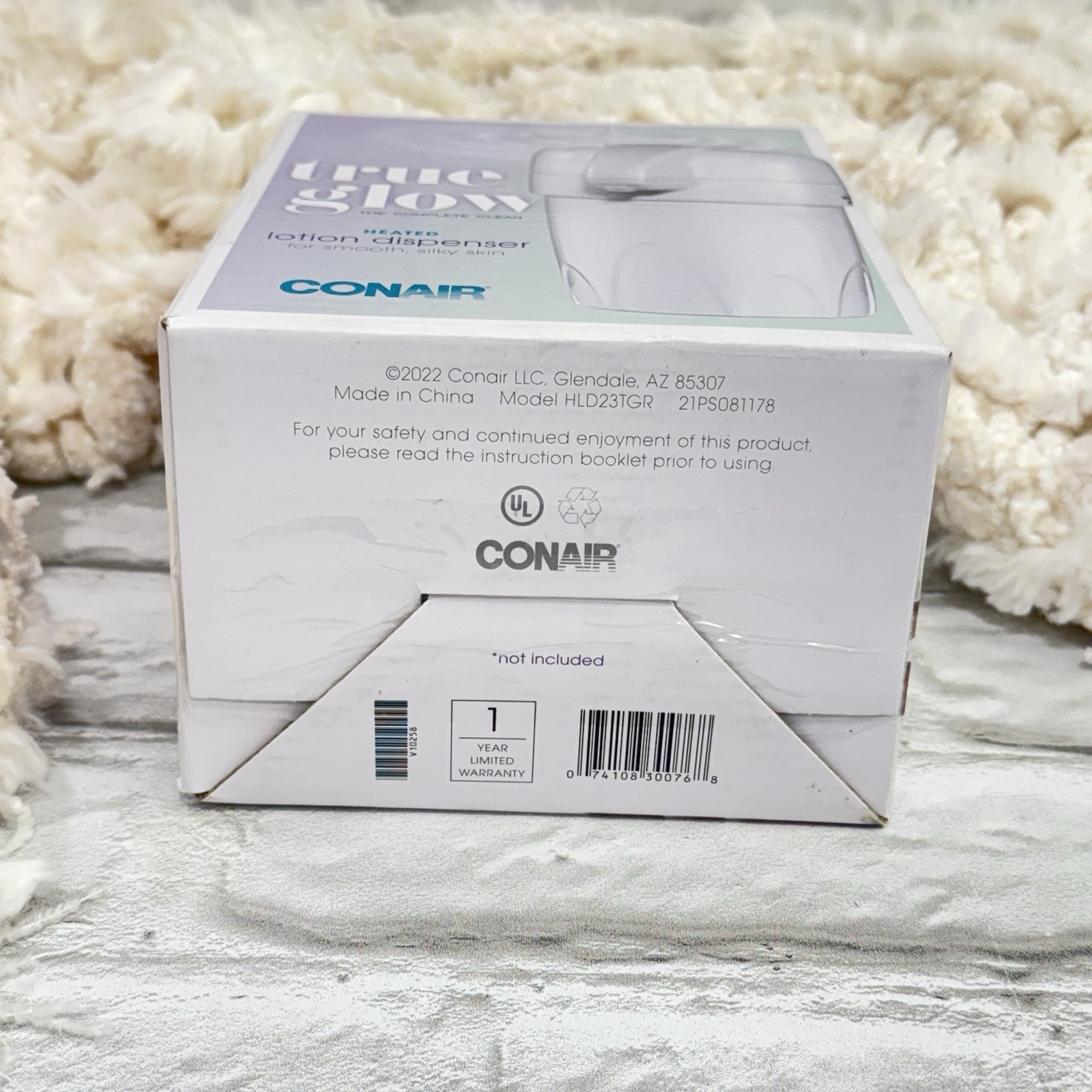 Conair True Glow Heated Lotion Dispenser Warmer HLD23TGR Warm Lotion Silky Skin