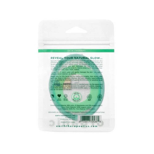 Organic Cotton Exfoliating Facial Pad 1 Unit By Earth Therapeutics