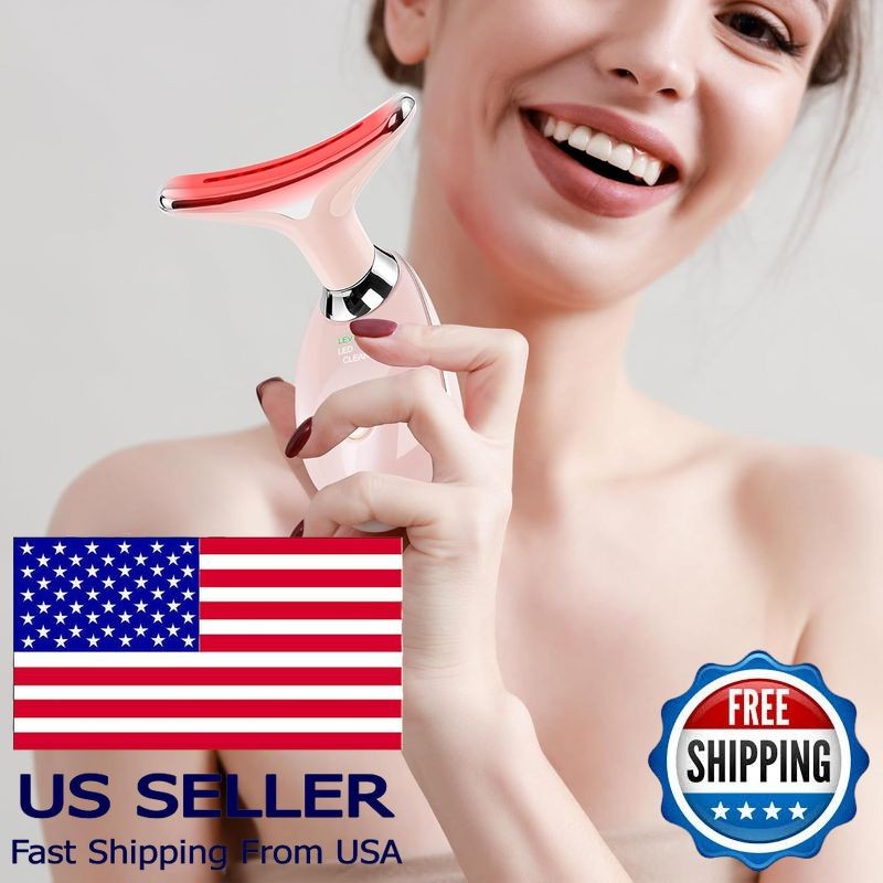 Facial Massager & Sculpting Wand, Red Light Therapy, 7 Color Skin Care Tool