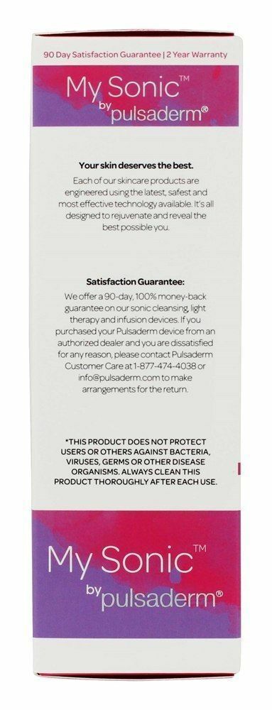 Pulsaderm Sonic Washcloth Micro Pulse Cleansing Facial 2 Speed Waterproof
