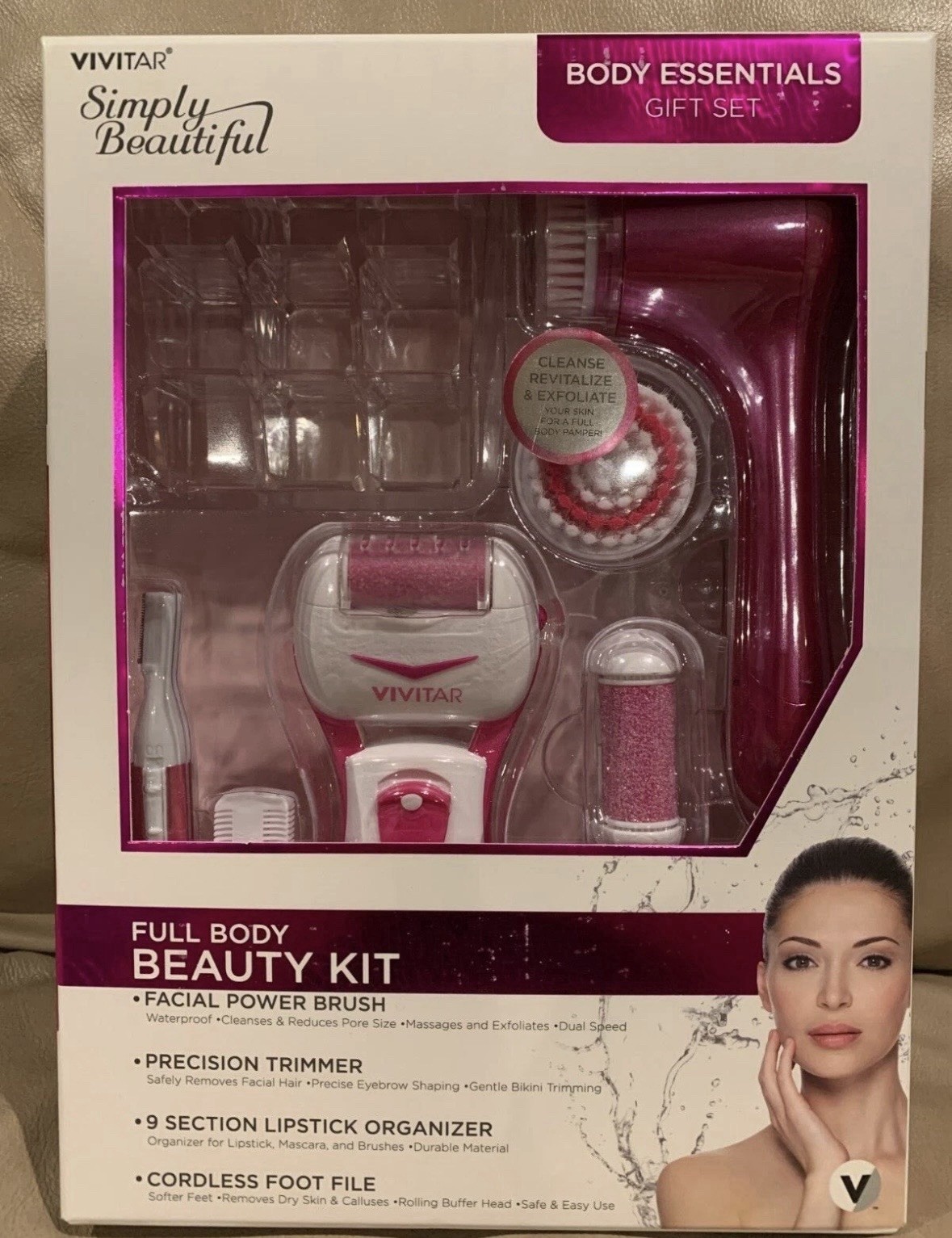 Francesca’s Vivitar Simply Beautiful Full Body Beauty Cleansing Kit NEW IN BOX