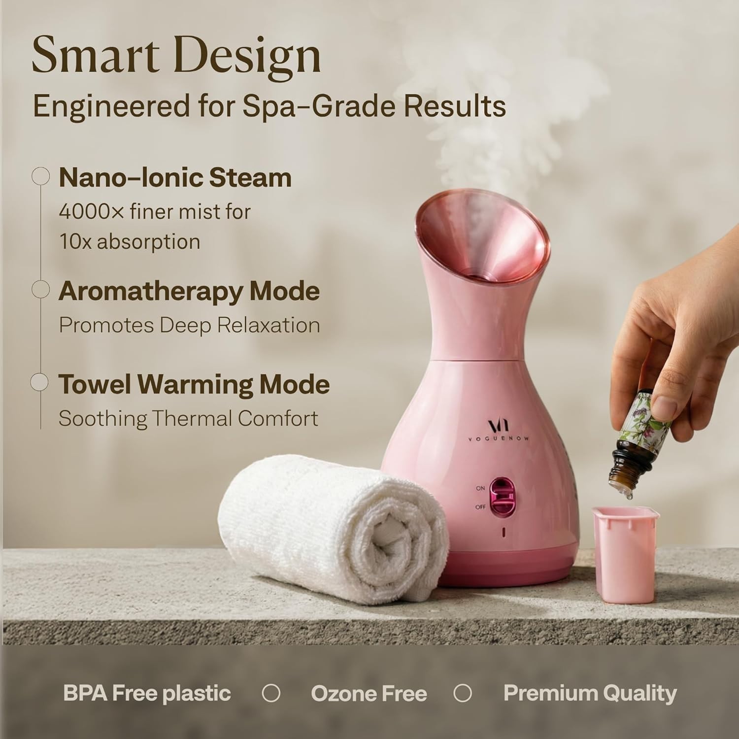 Facial Steamer Spa Kit with Complimentary 17 Skin Care Tools | Face Steamer f…