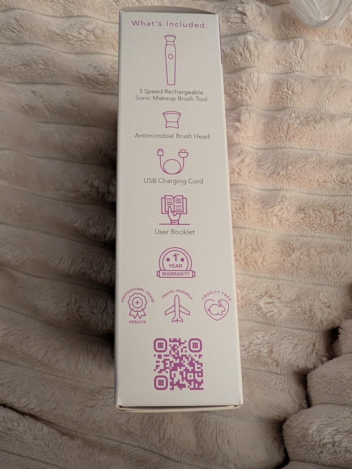 Spa Sciences ECHO Rechargeable Antimicrobial Sonic Makeup Brush