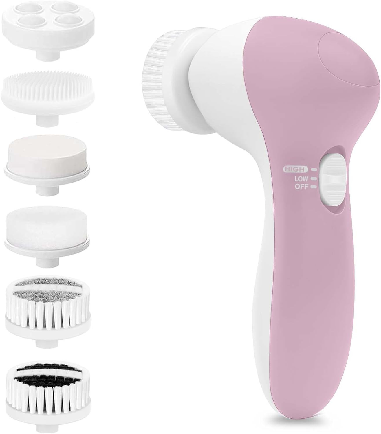 Facial Cleansing Brush Face Scrubber: Electric Face Spin Cleanser Brushes with