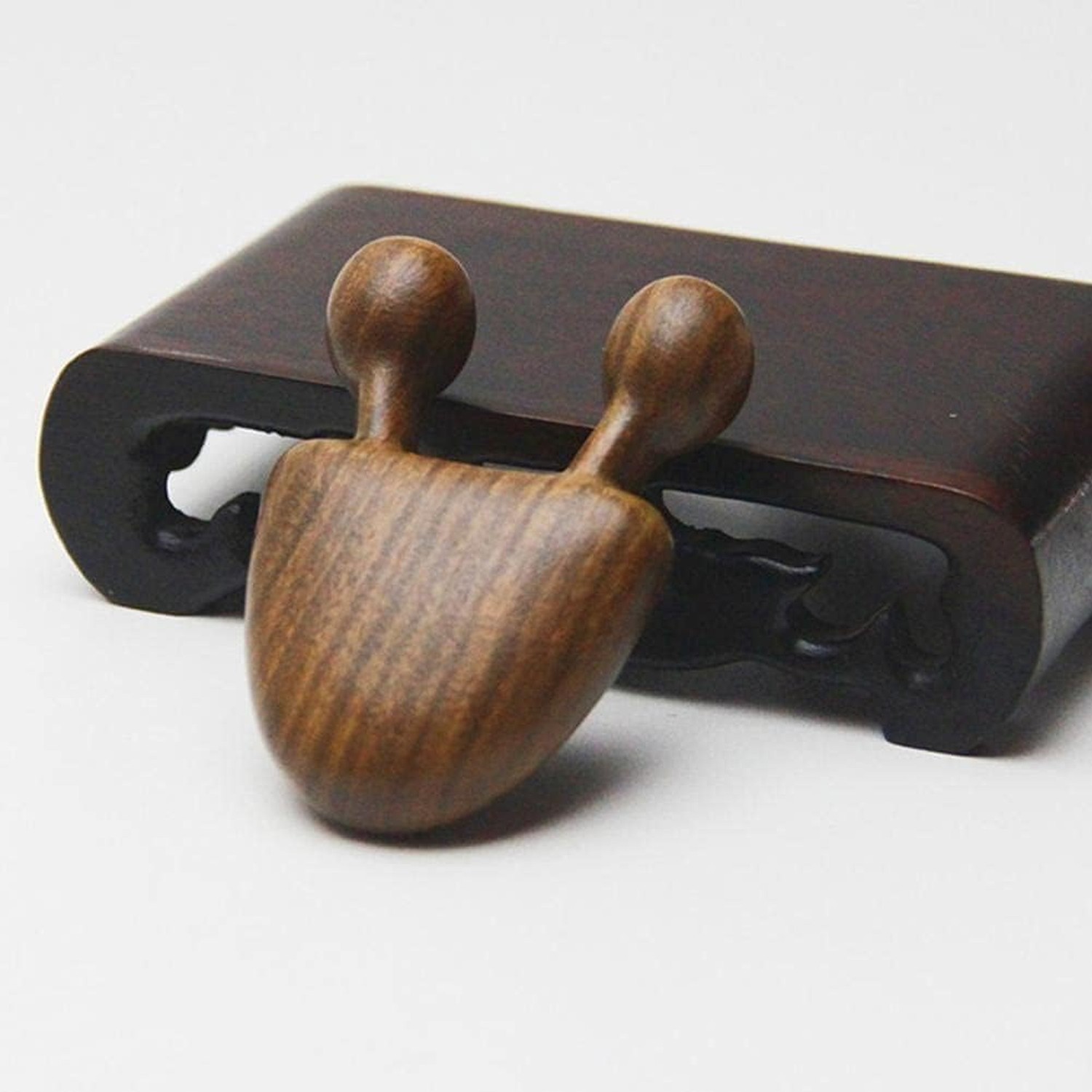Brown Natural Sandalwood Scraping Massage Tool Facial Eye Massage Tool Acupun…