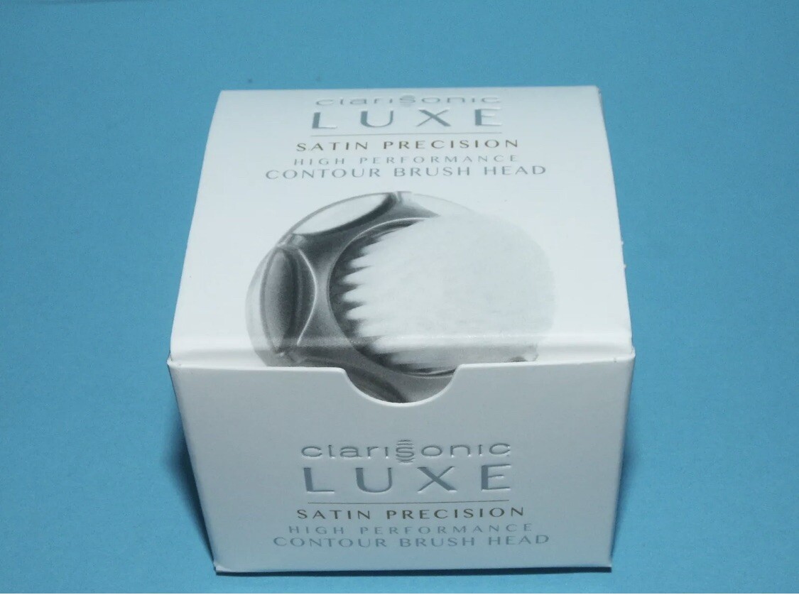 NIB CLARISONIC LUXE SATIN PRECISION HIGH PREFORMANCE CONTOUR BRUSH HEAD RT. $30