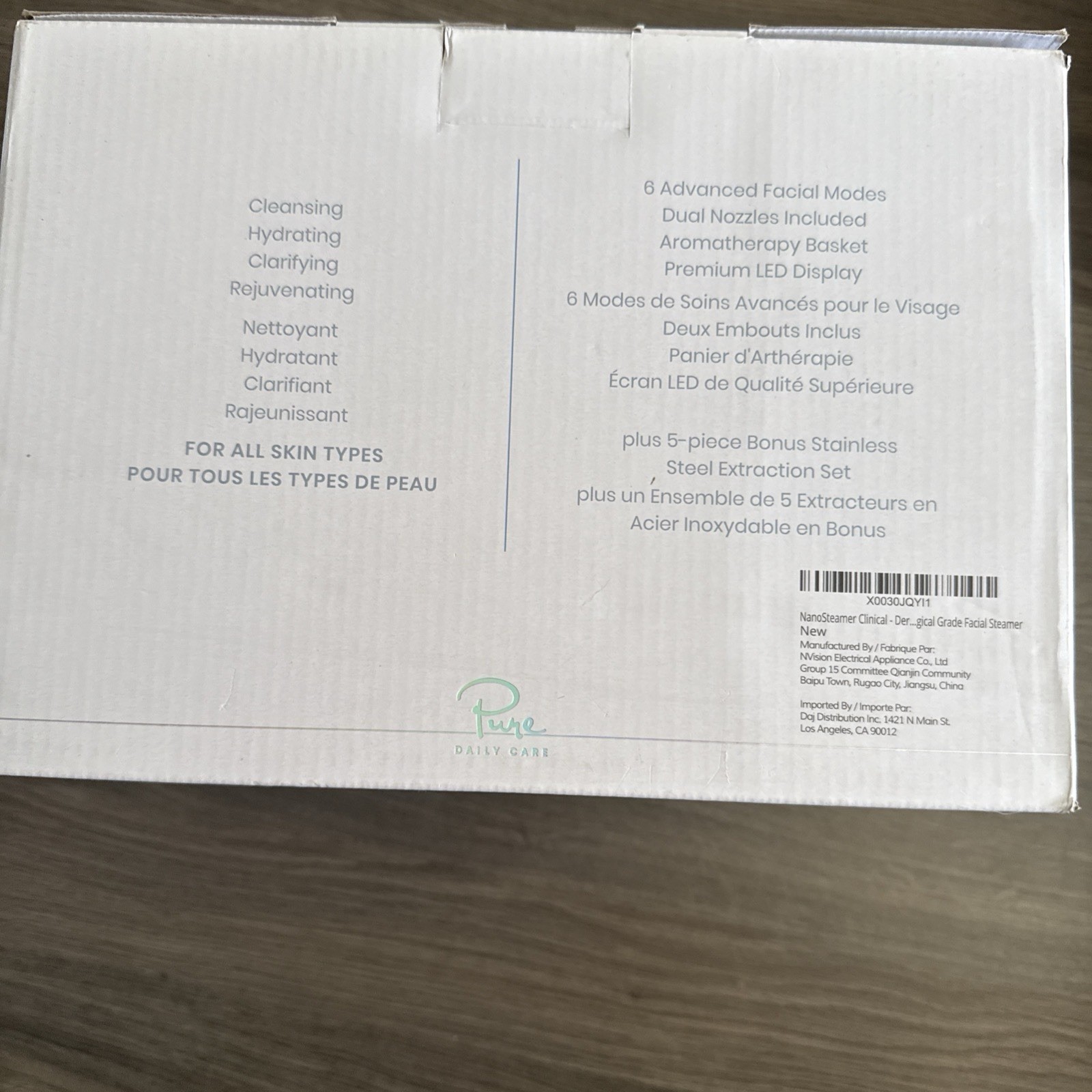 NanoSteamer Clinical Facial Steamer Dual Temp Pure Daily Care – New