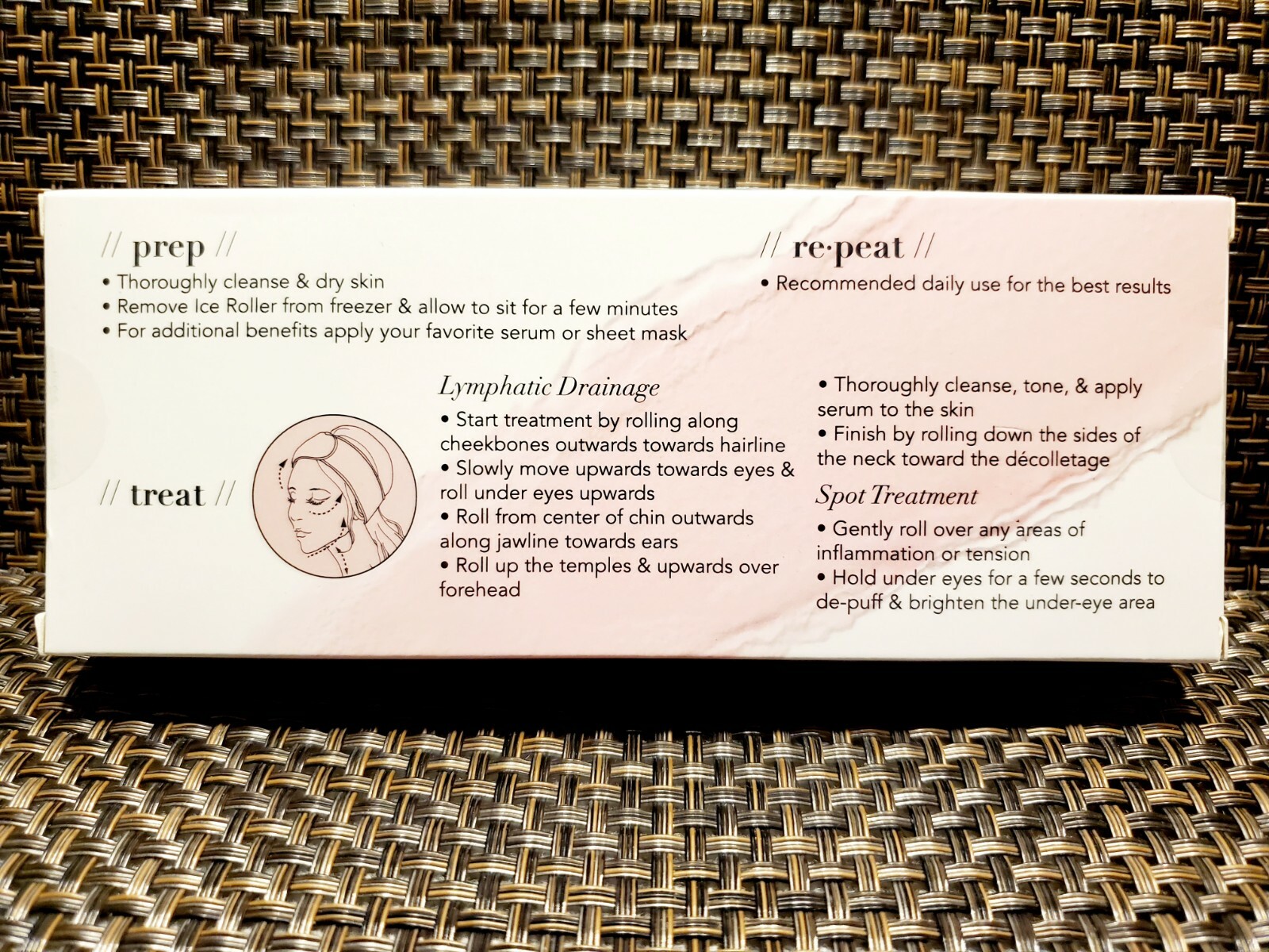 Kitsch Ice Roller for your Overworked/Sensitive Skin. Promotes Lymphatic Drainag