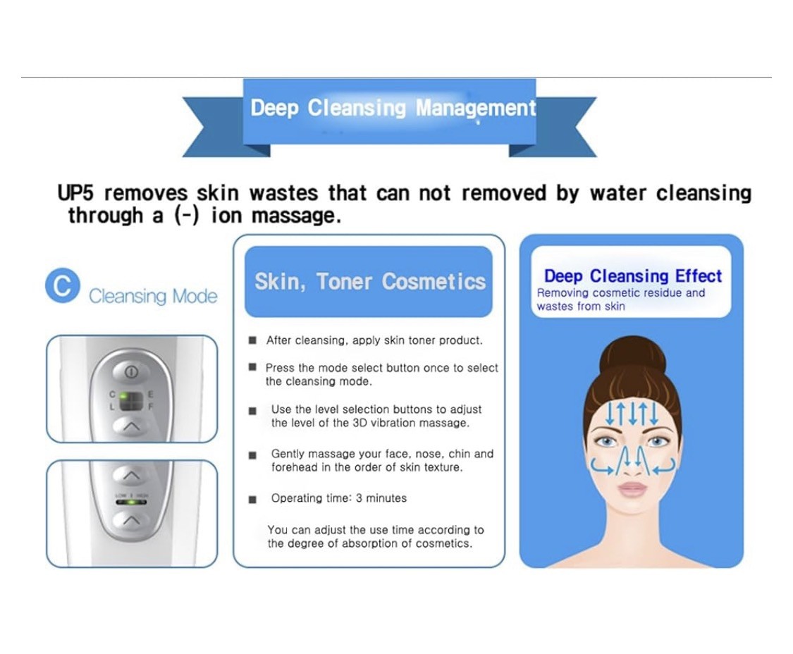 VANAV UP5 Home Care Facial Massager Device Galvanic 220V White [OFFICIAL]