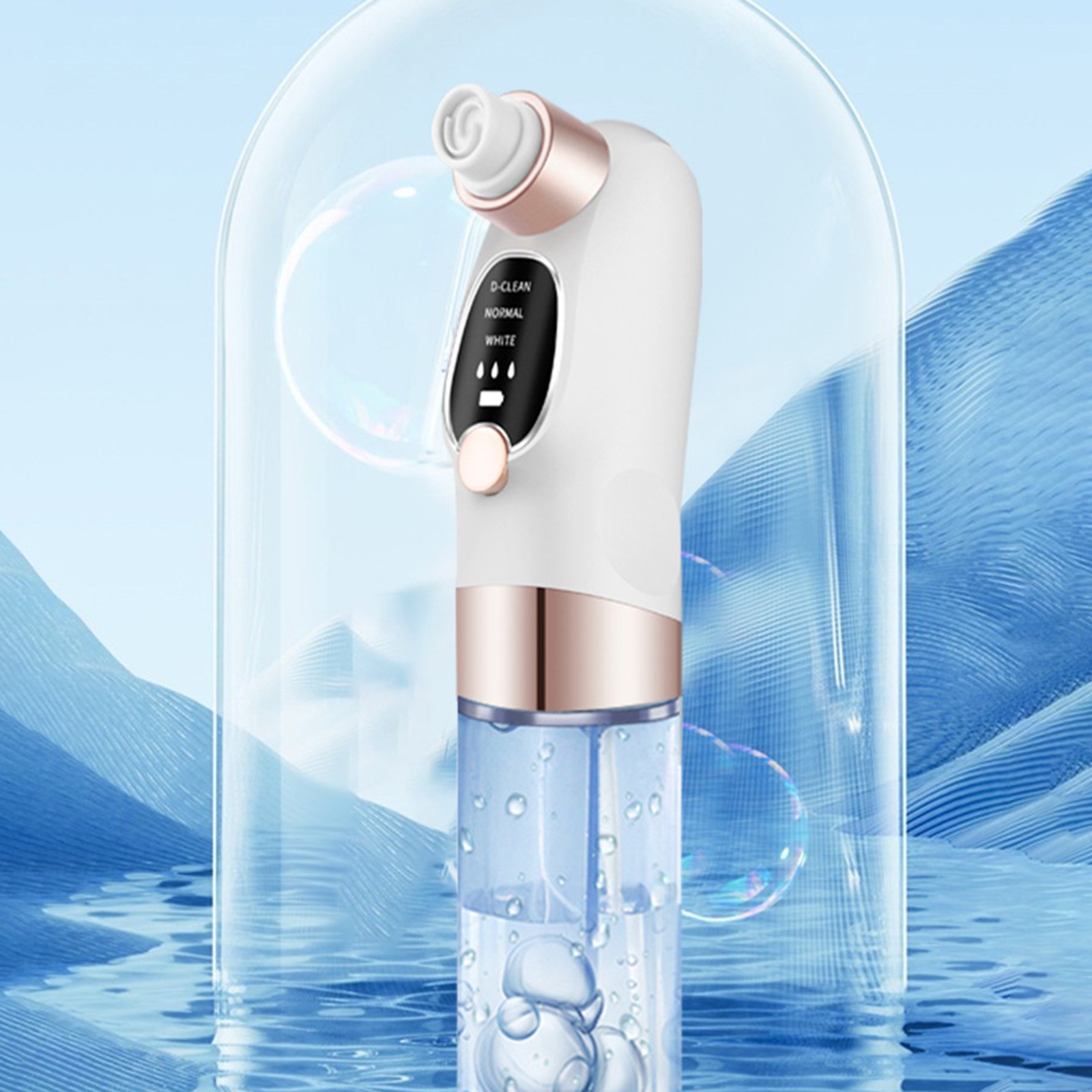Hydro Pore Vacuum Cleaner Blackhead Remover Blue Light USB Facial Skin Care Kit