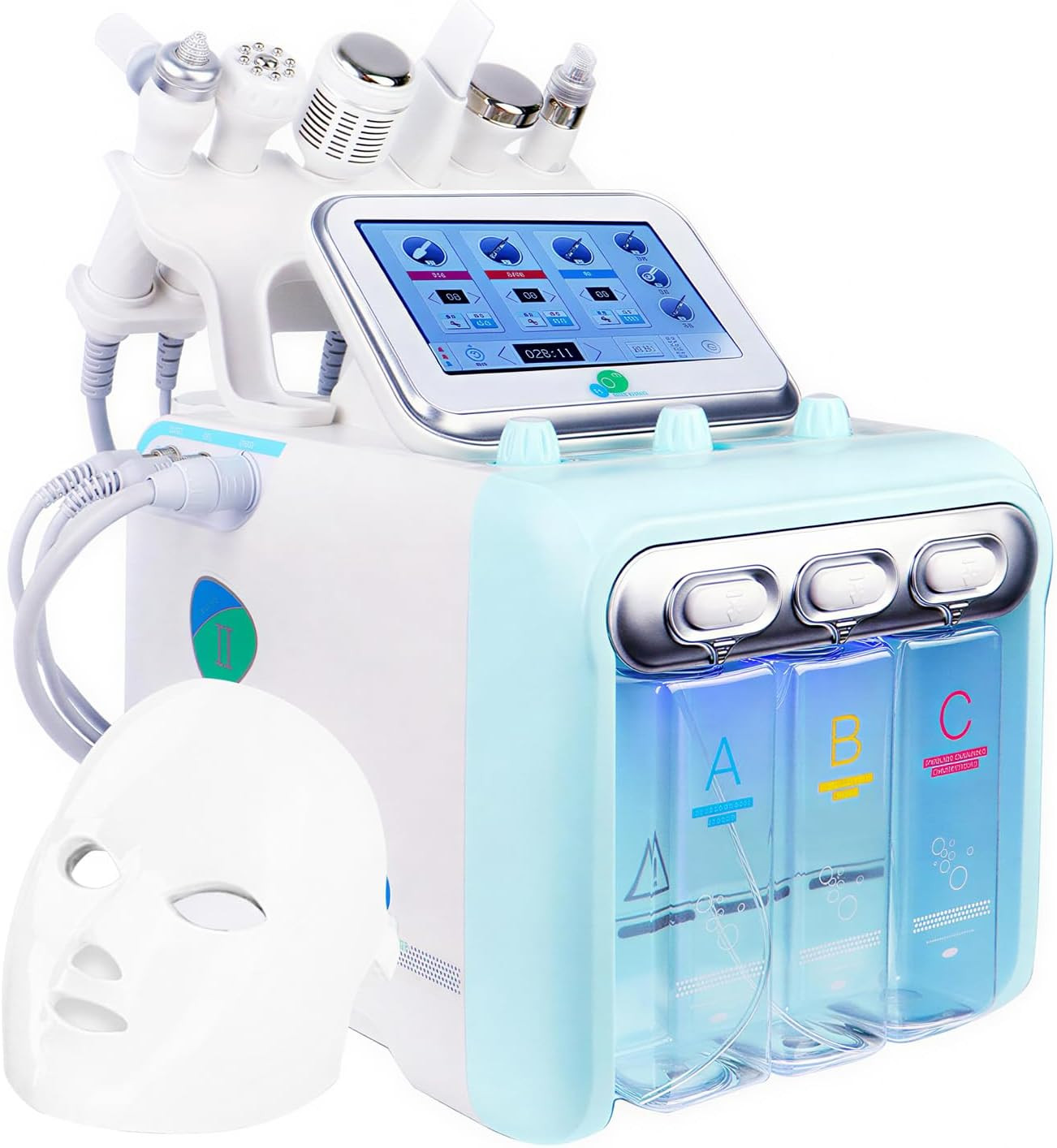 7 in 1 Facial Machine for Skin Care, Hydro Facial Machine with Vacuum Extraction
