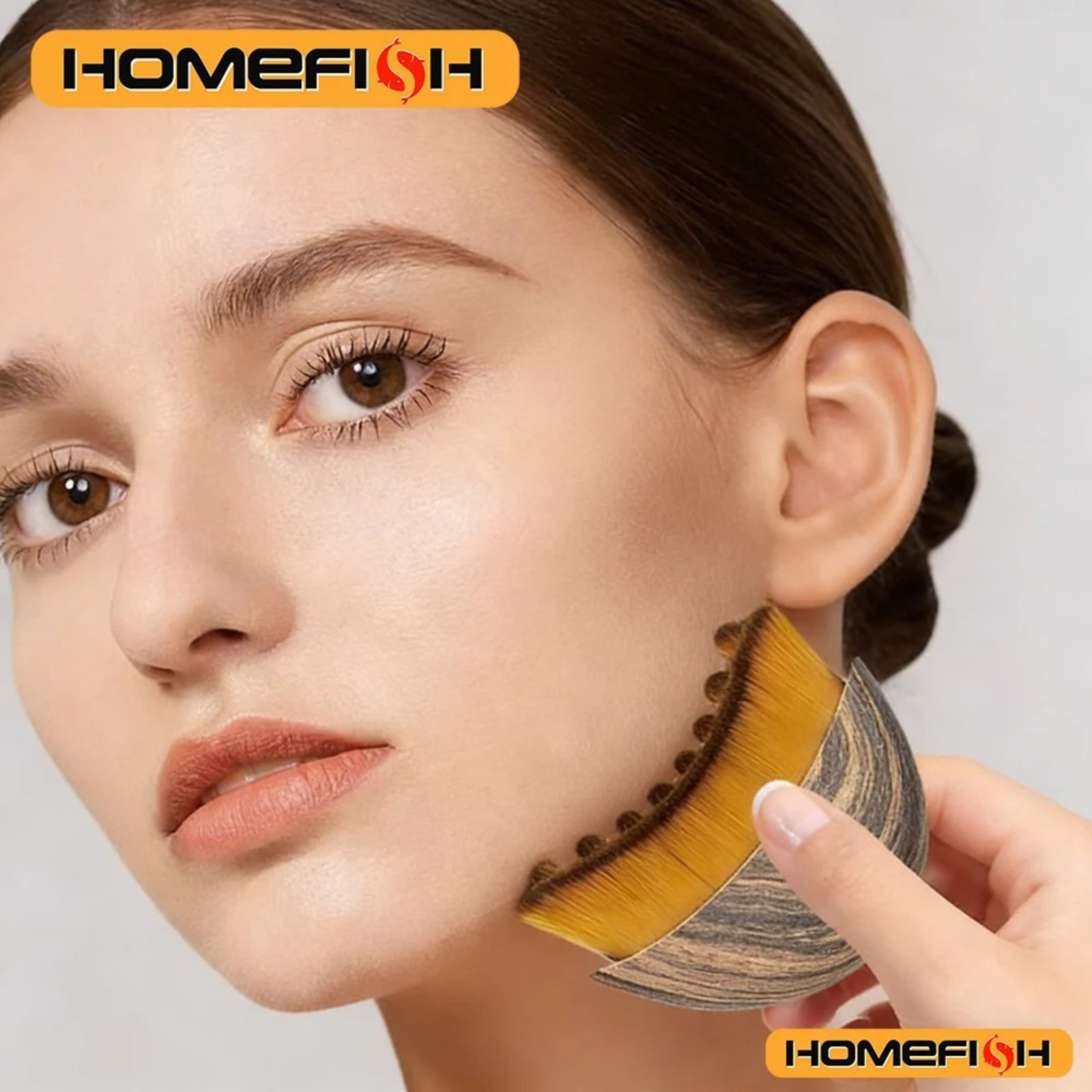 New Lymphatic Contour Face Brush, Dry Brushing Face Brush, Lymphatic Drainage