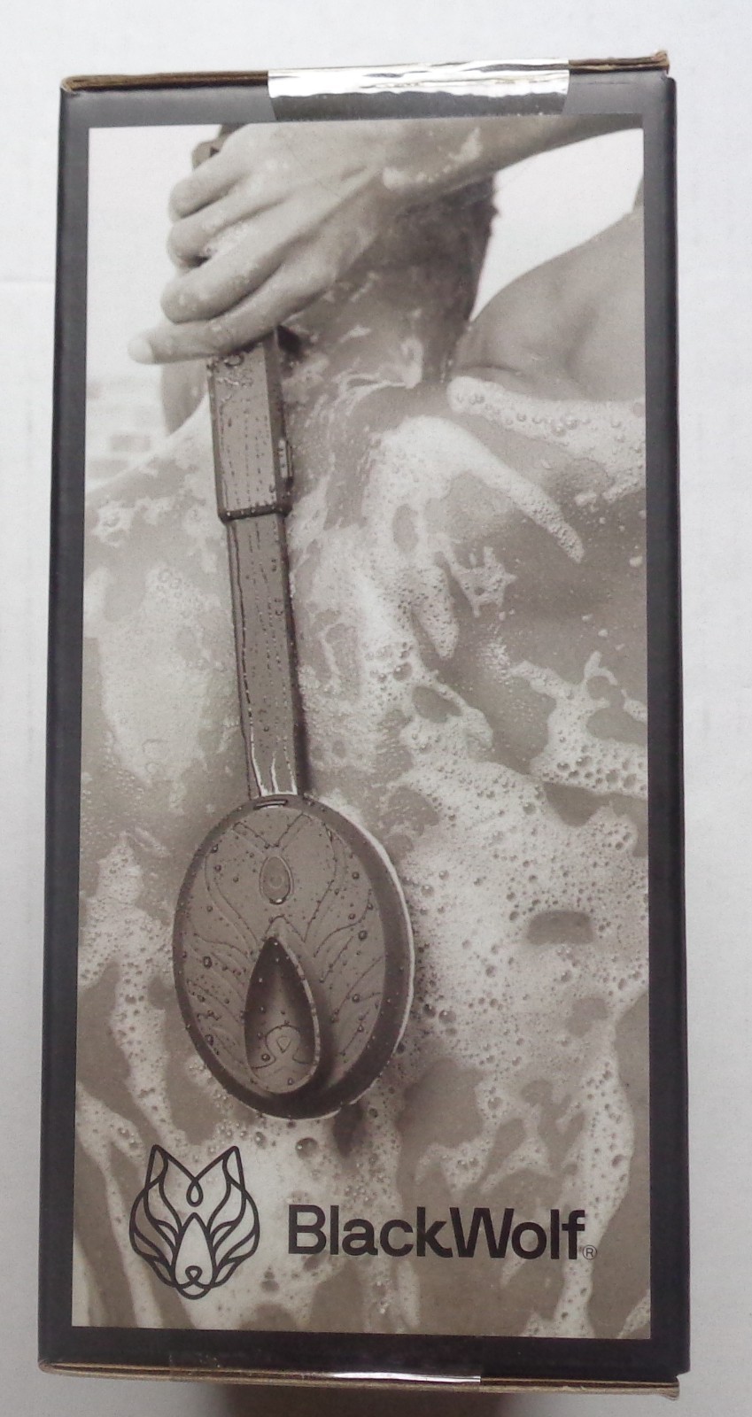 Black Wolf Vibrating Face and Body Brush Sonic Scrubber For a Deep Clean Body