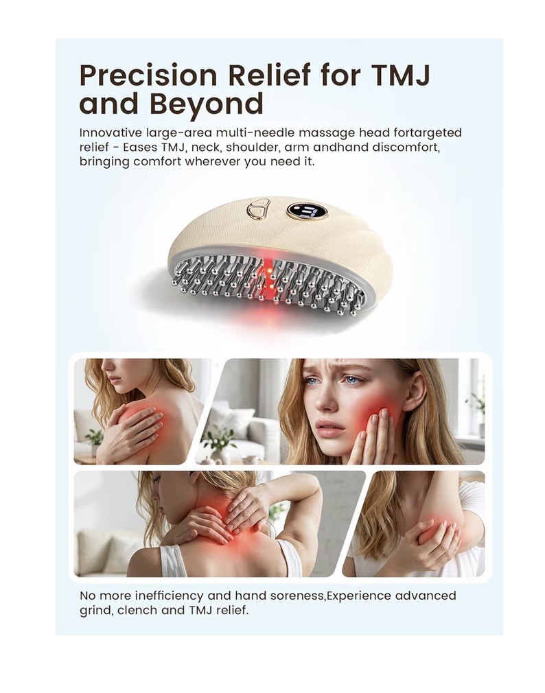 Lymphatic Sculpting Massager:Vibration and Heat,Ergonomic Multi-Needle Design