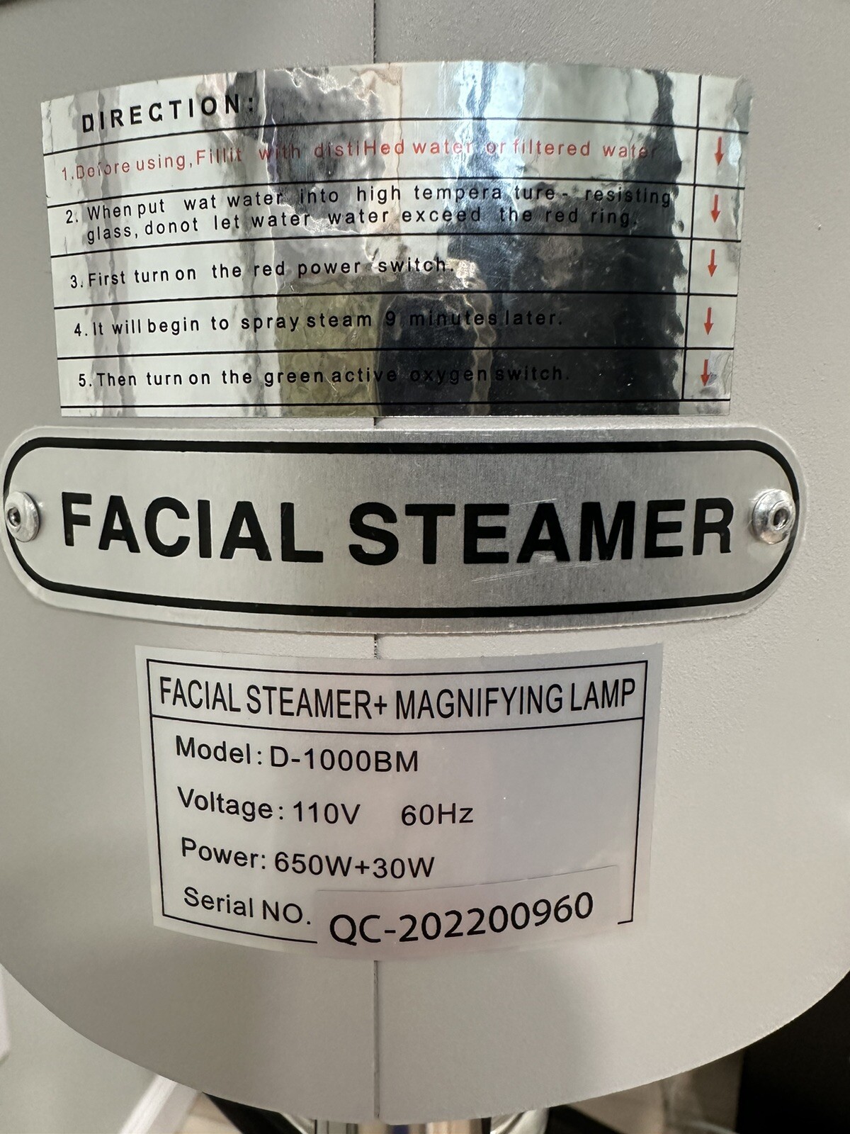 Two In One Facial Steamer