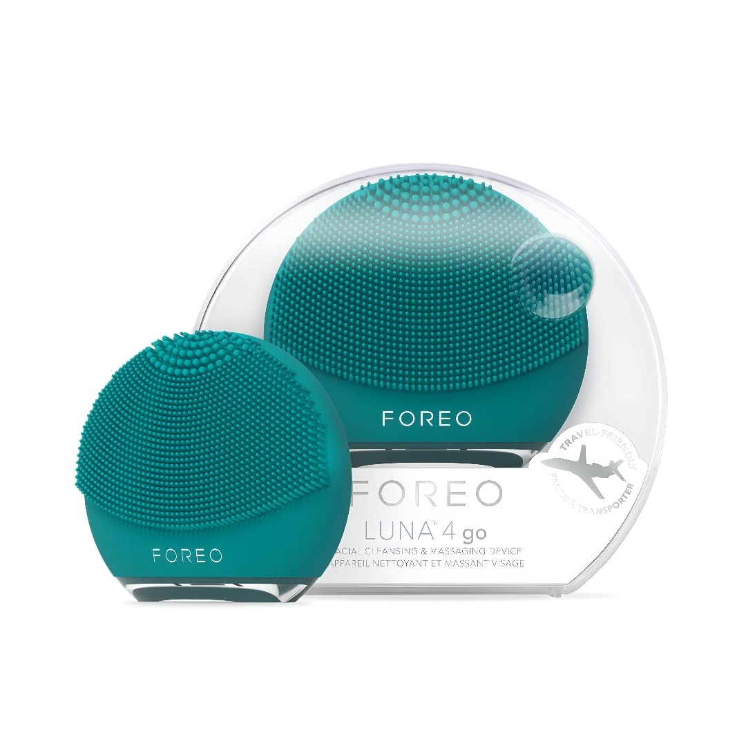 FOREO Luna 4 go Face Cleansing Brush & Firming Massager – Premium Evergreen