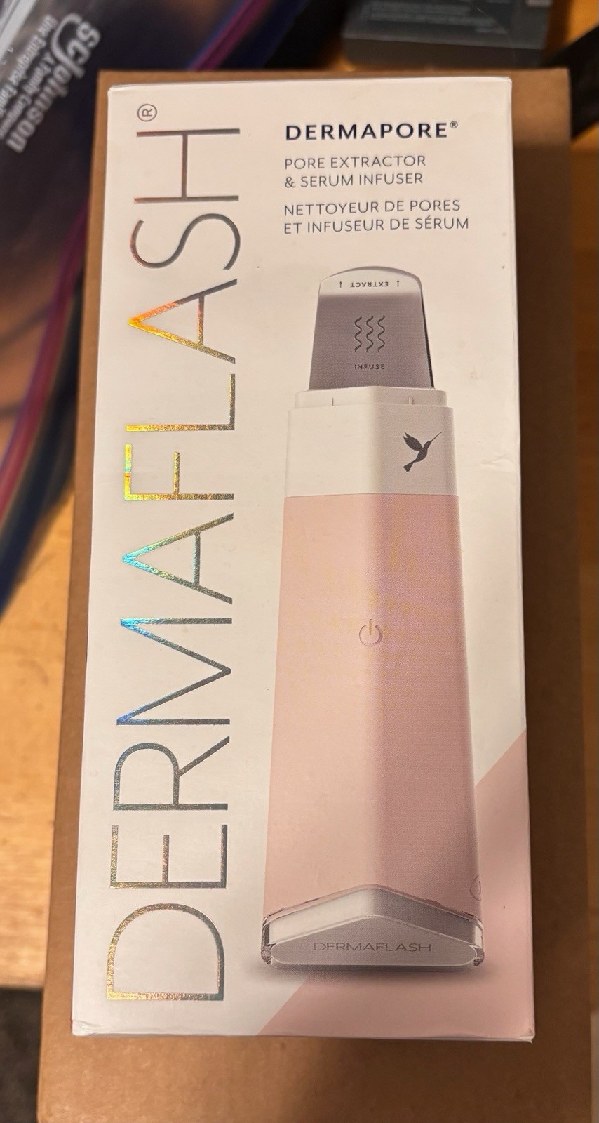 Dermaflash Dermapore+ Ultrasonic Pore Extractor + Skincare Infuser -New