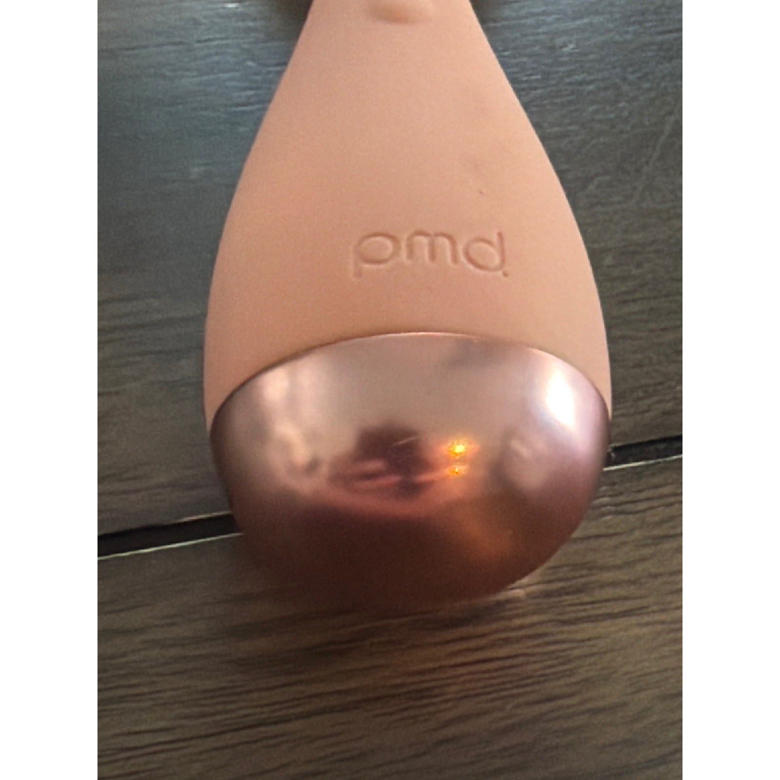 PMD Clean Smart Facial Cleansing Device Blush Pink SonicGlow Silicone Brush
